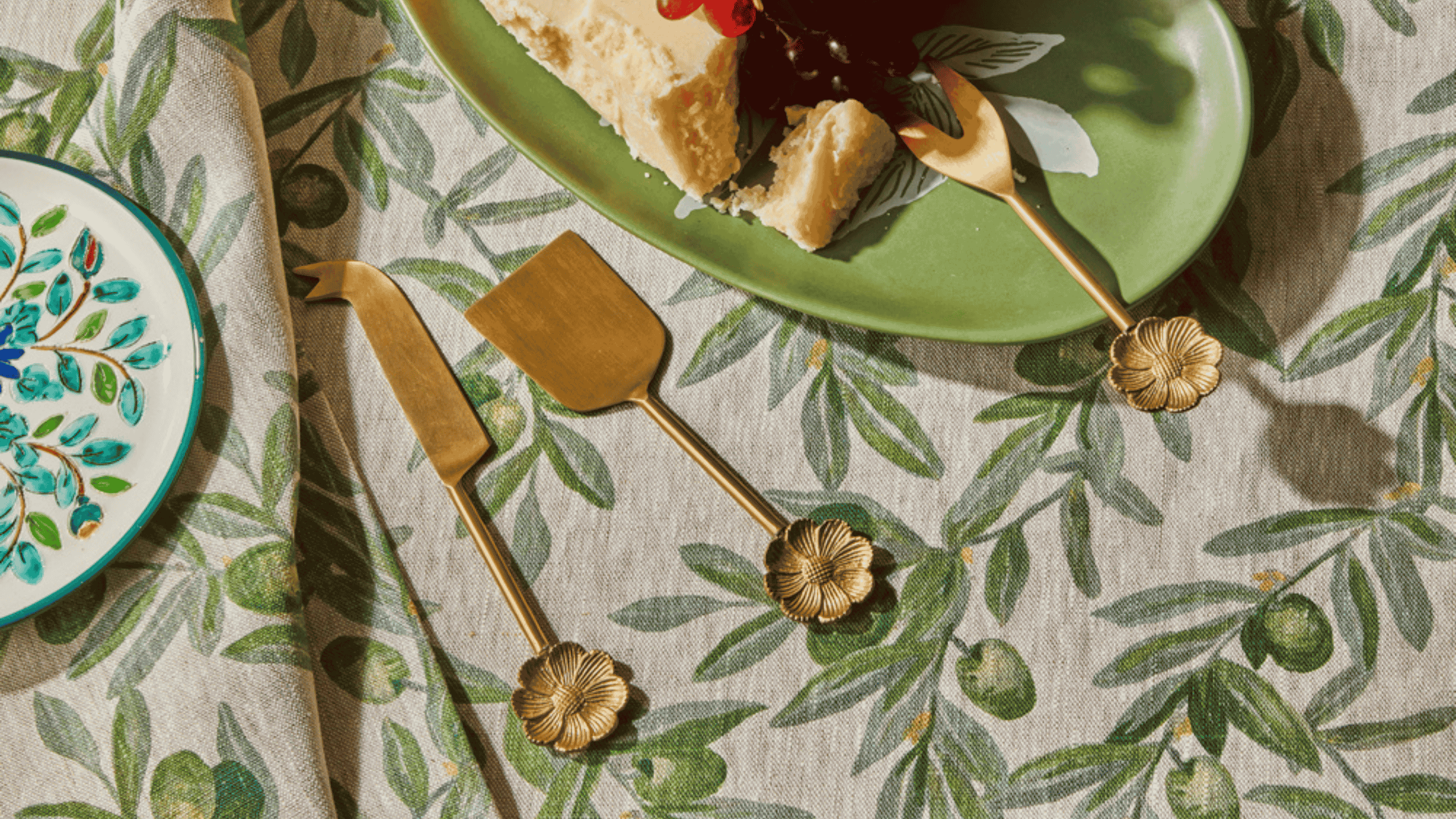 Cutlery | Brushed Brass Salad Servers, Teaspoons & Knives | Bonnie and Neil
