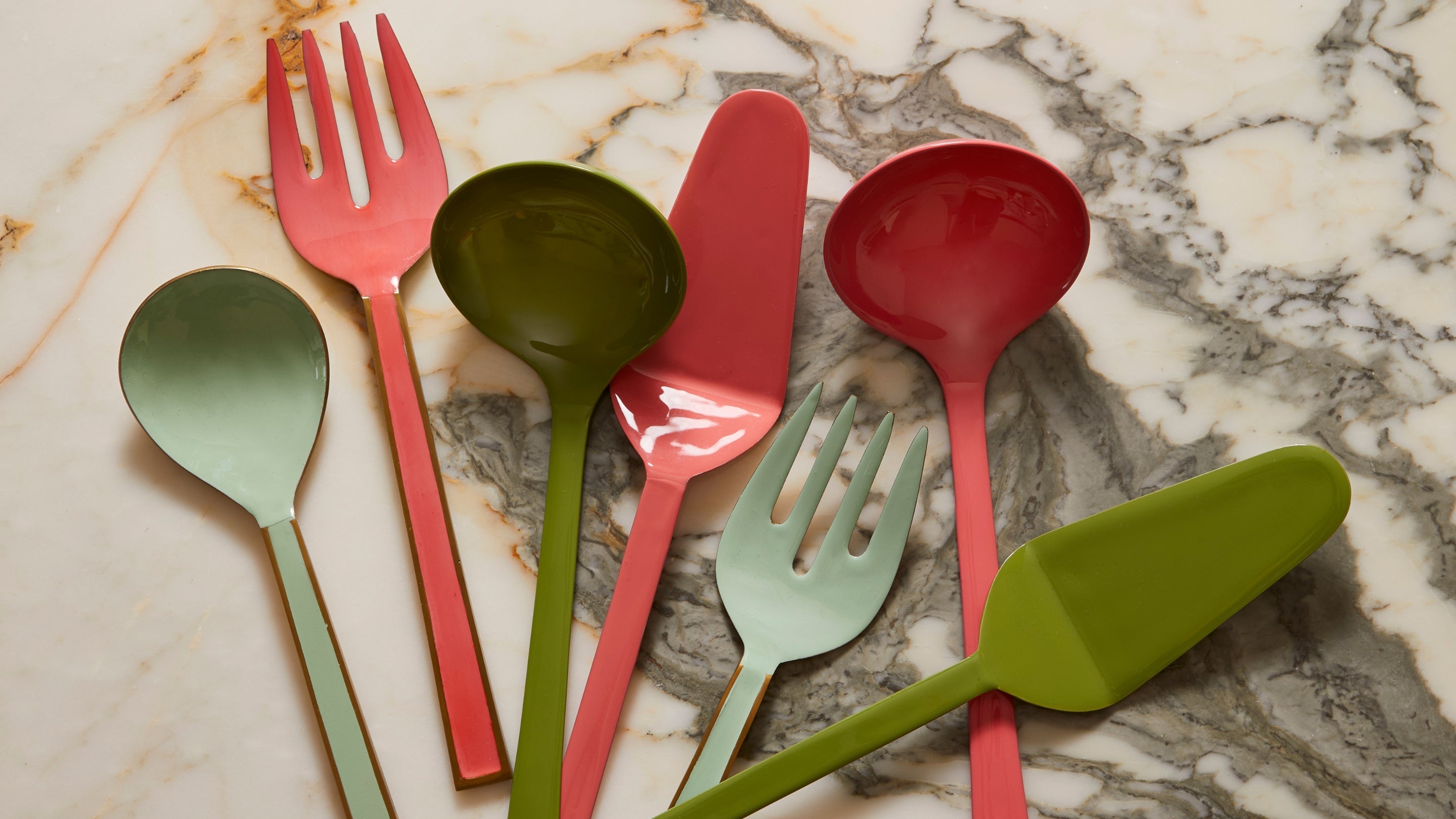 Enamel Serveware | Teaspoons & Salad Servers | Bonnie and Neil