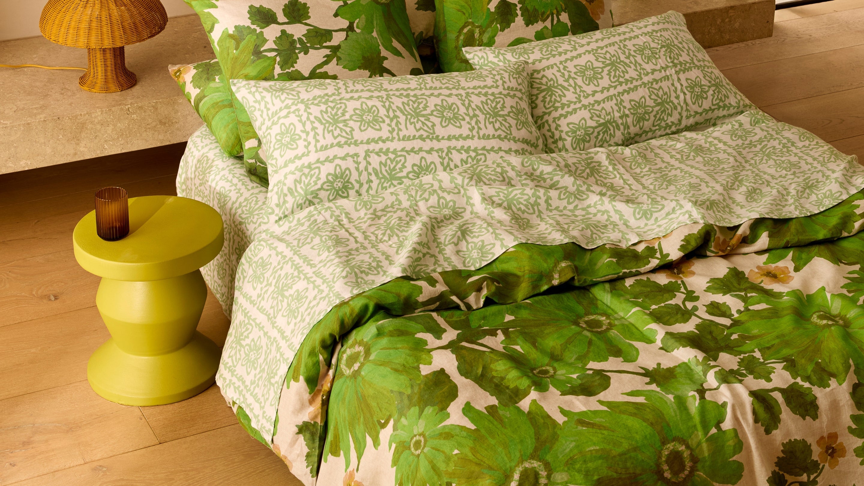 Bedside Tables | Mint Green Pedestal Side Table