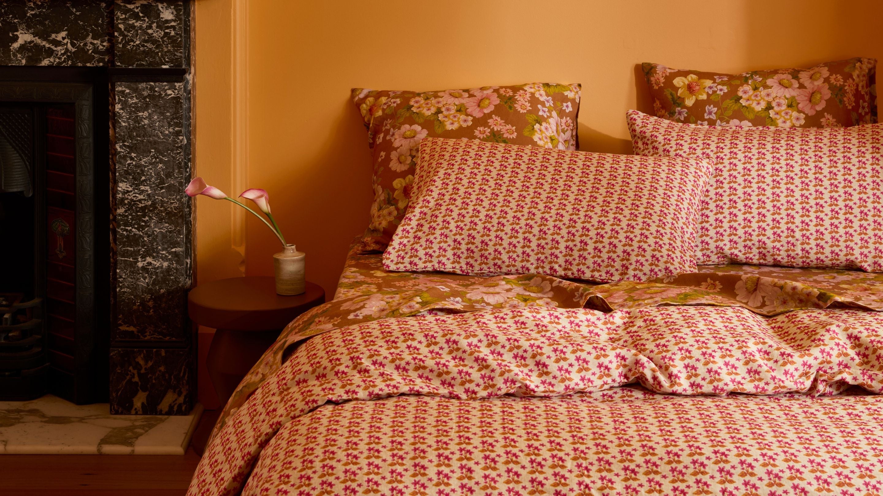 Printed Linen Pillowcases | Standard & European Size | Bonnie and Neil