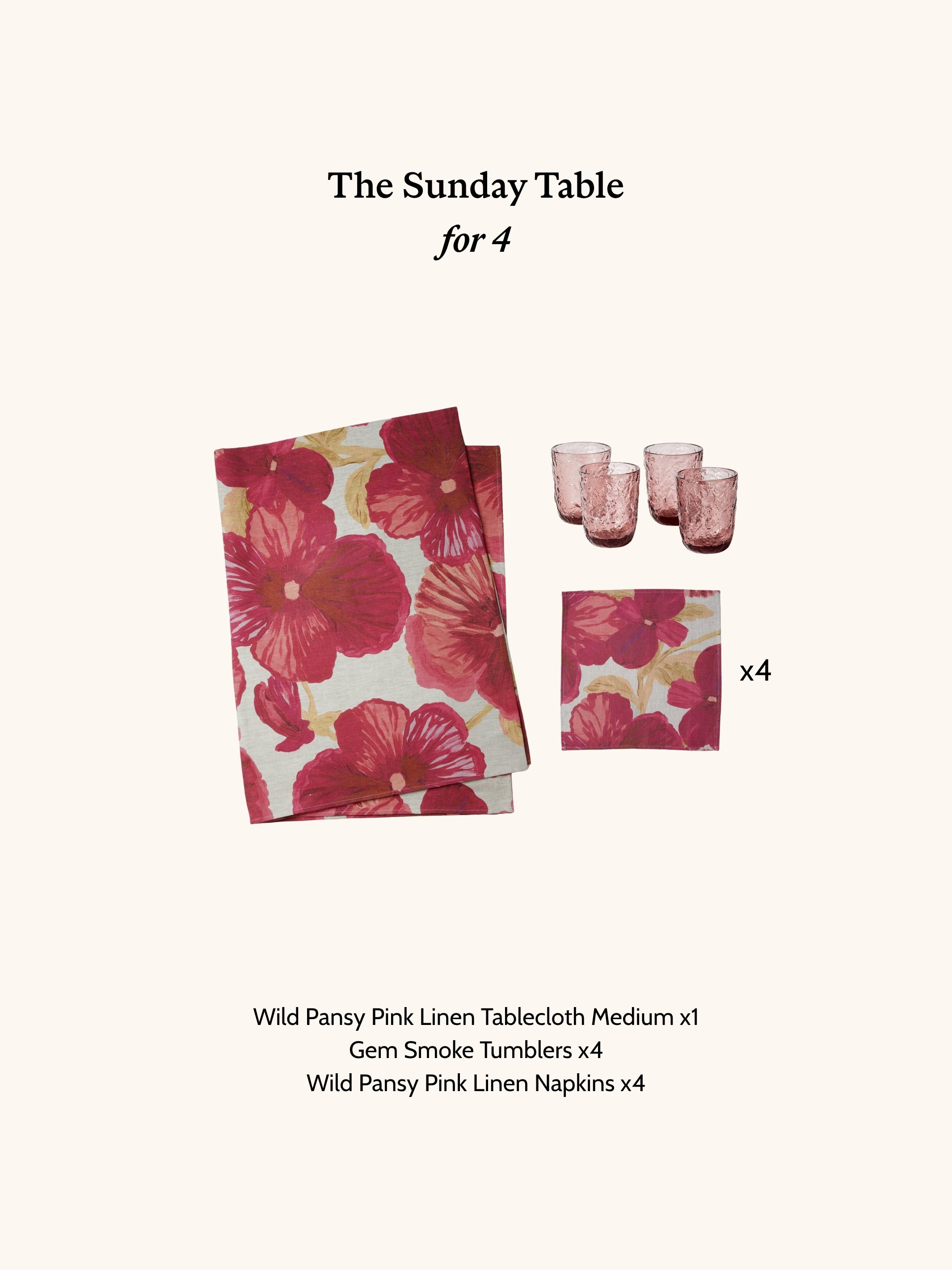 The Sunday Table - For 4
