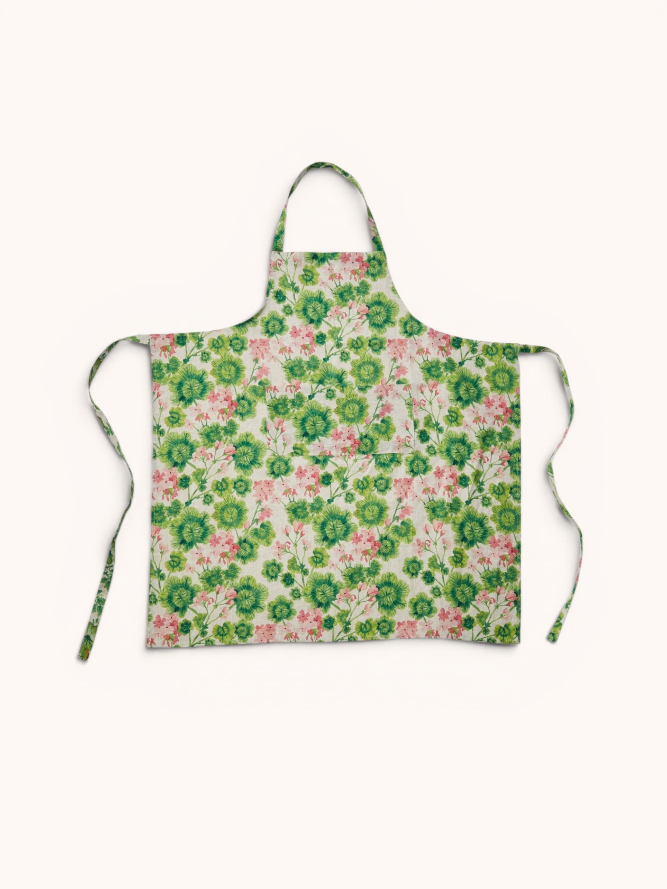 Geranium Multi Linen Apron