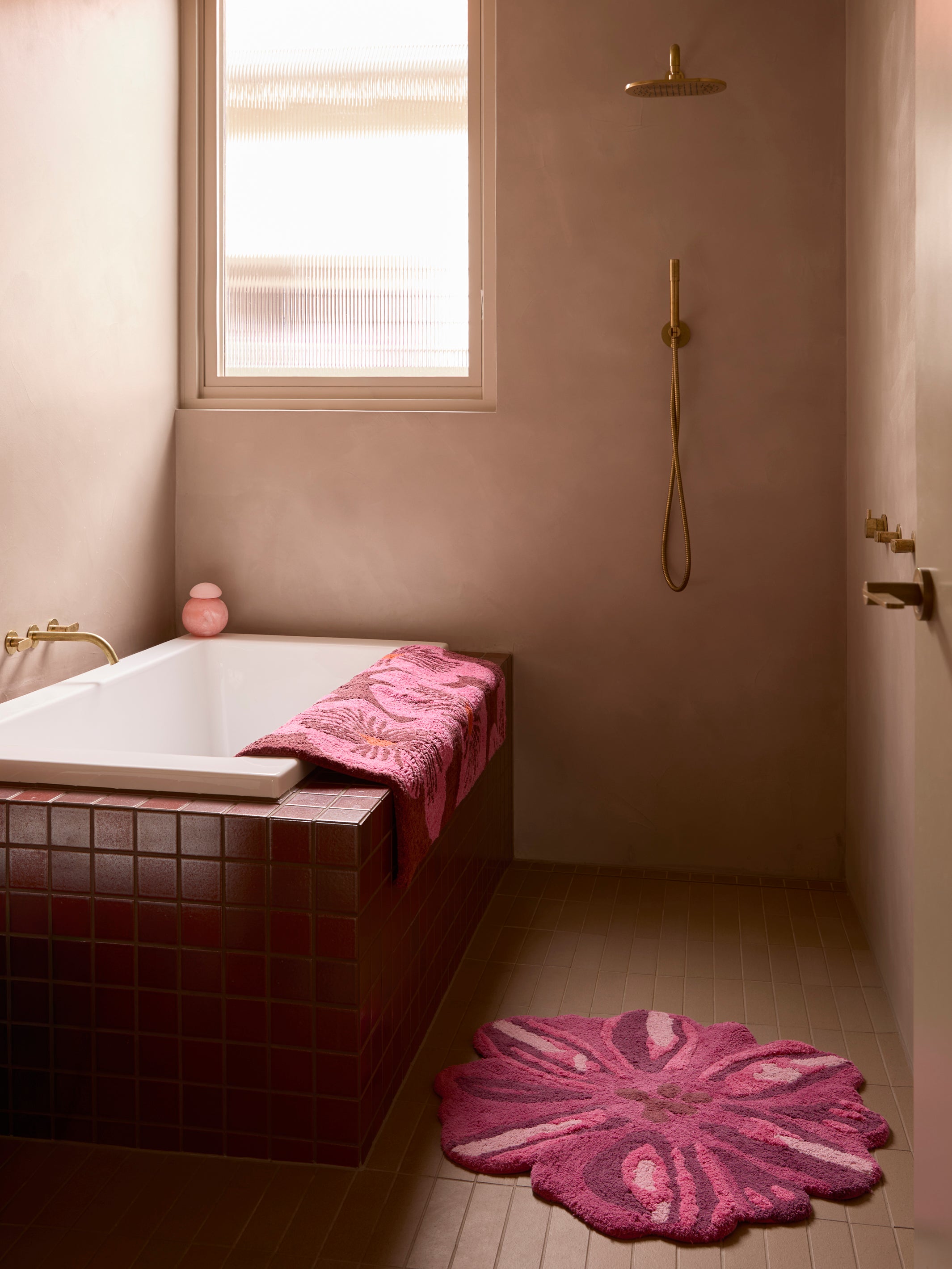 Meadow Pink Bath Mat - Almost Perfect