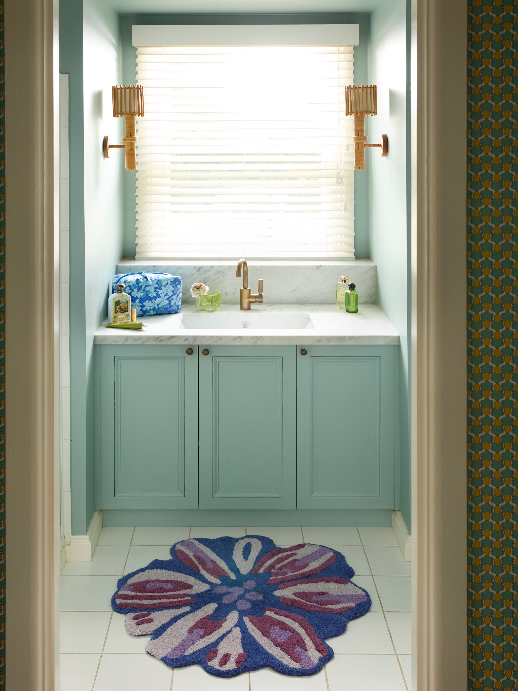 Meadow Blue Bath Mat - Almost Perfect
