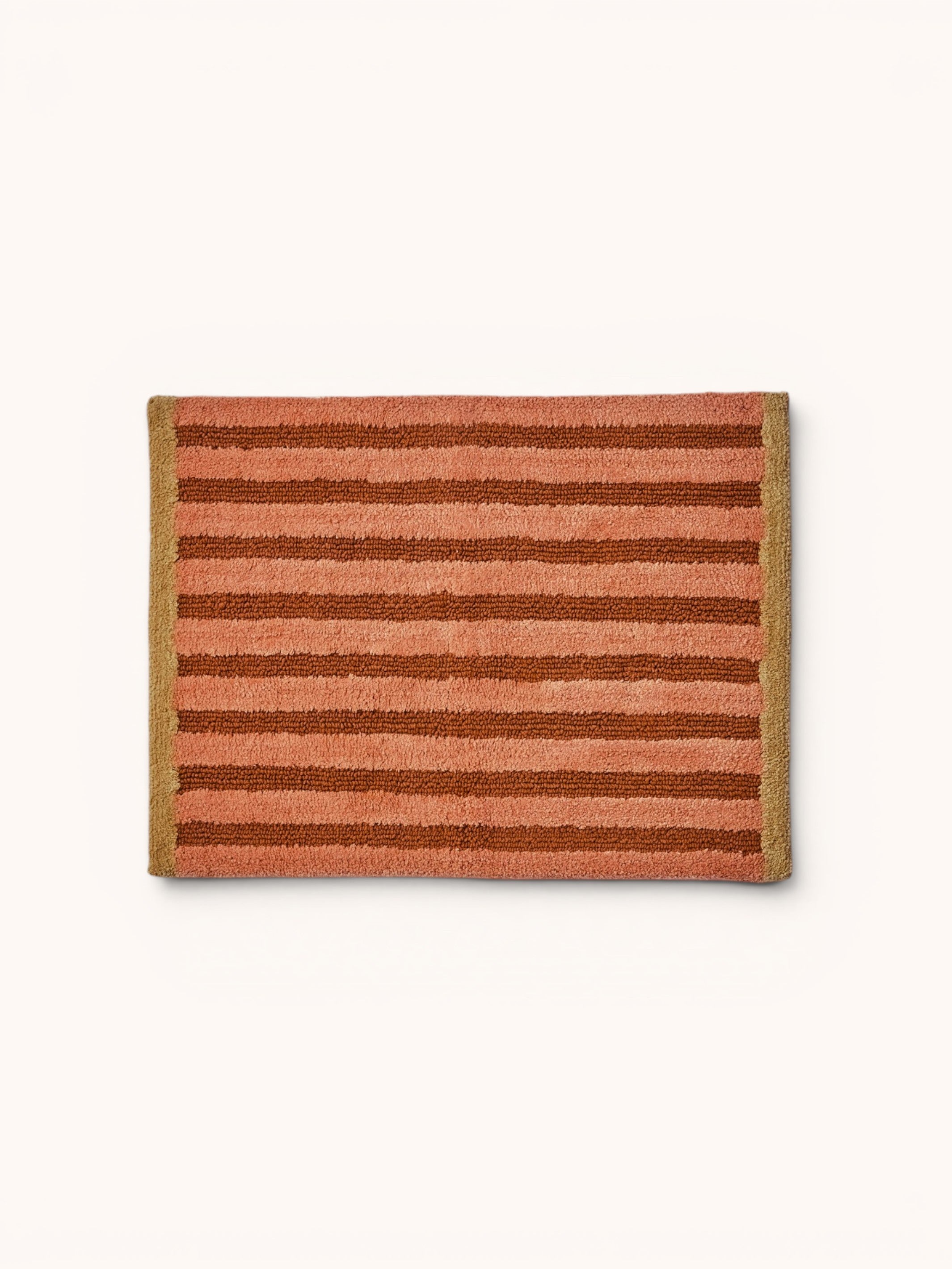 Stripe Terracotta Bath Mat