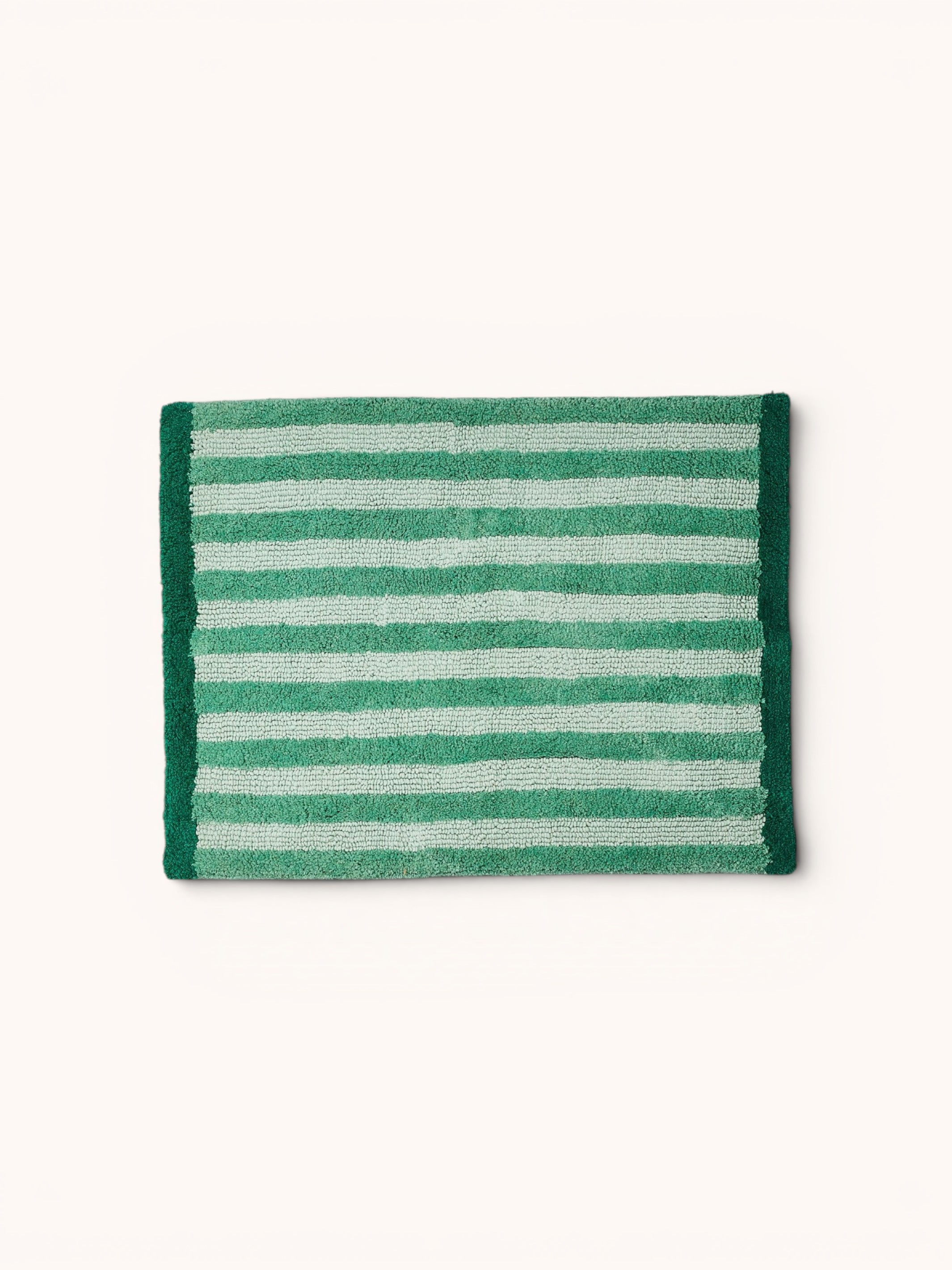 Stripe Green Bath Mat