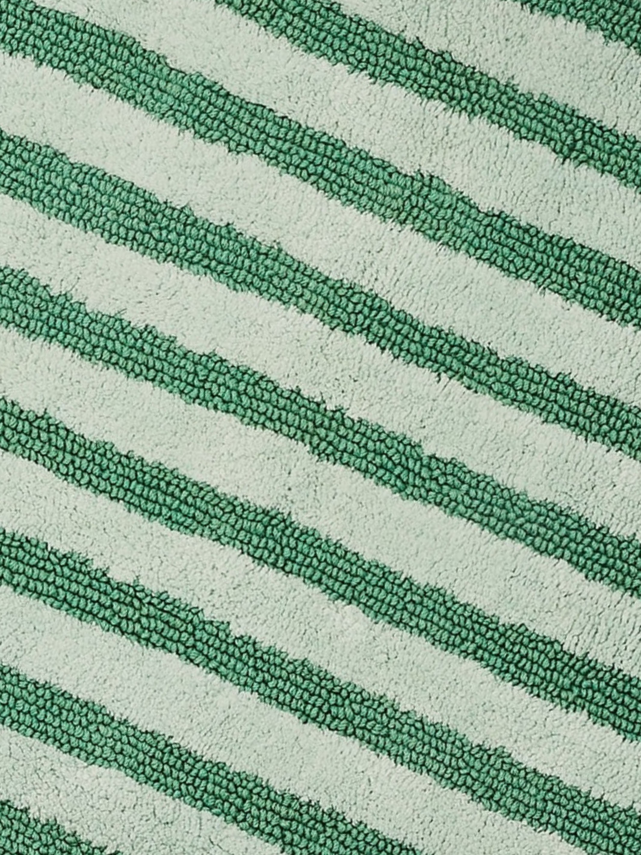 Stripe Green Bath Mat