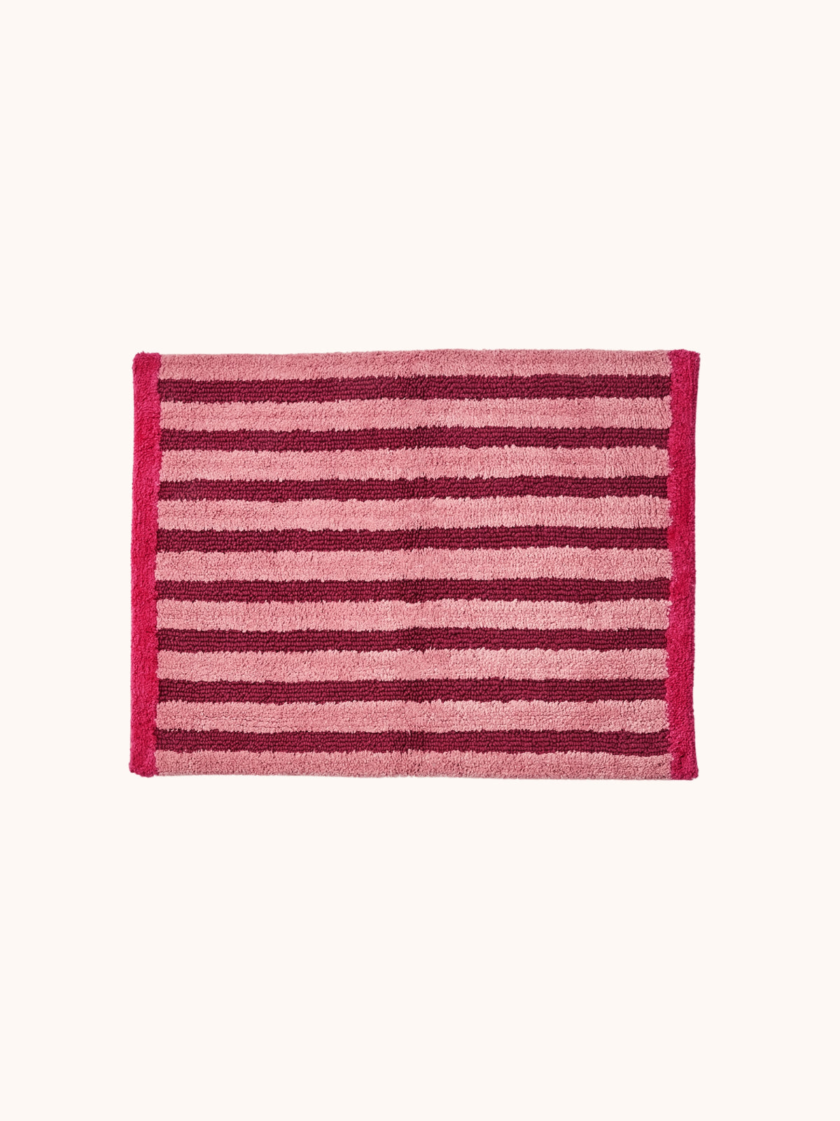 Stripe Burgundy Bath Mat