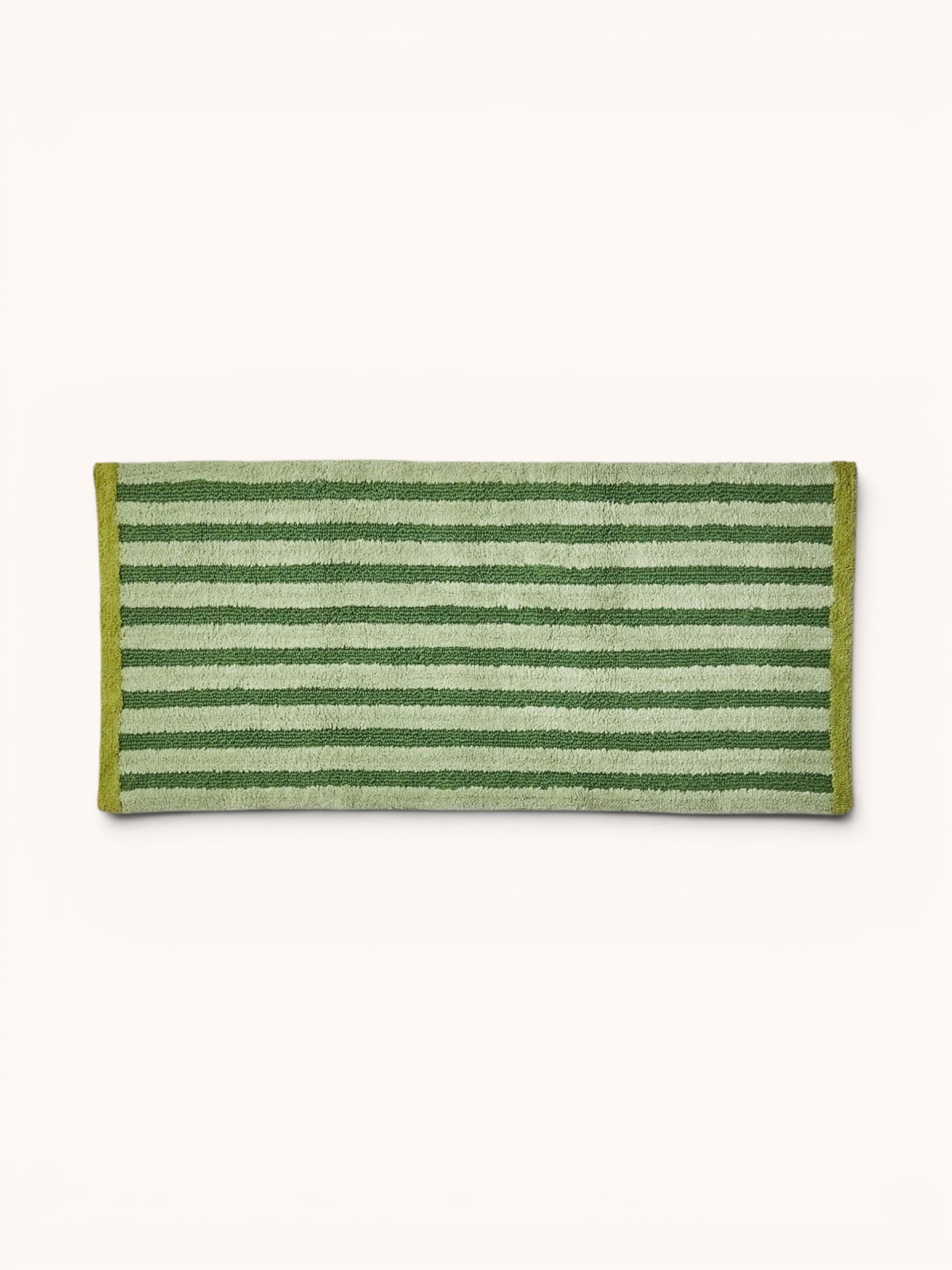 Stripe Khaki Long Bath Mat - Almost Perfect