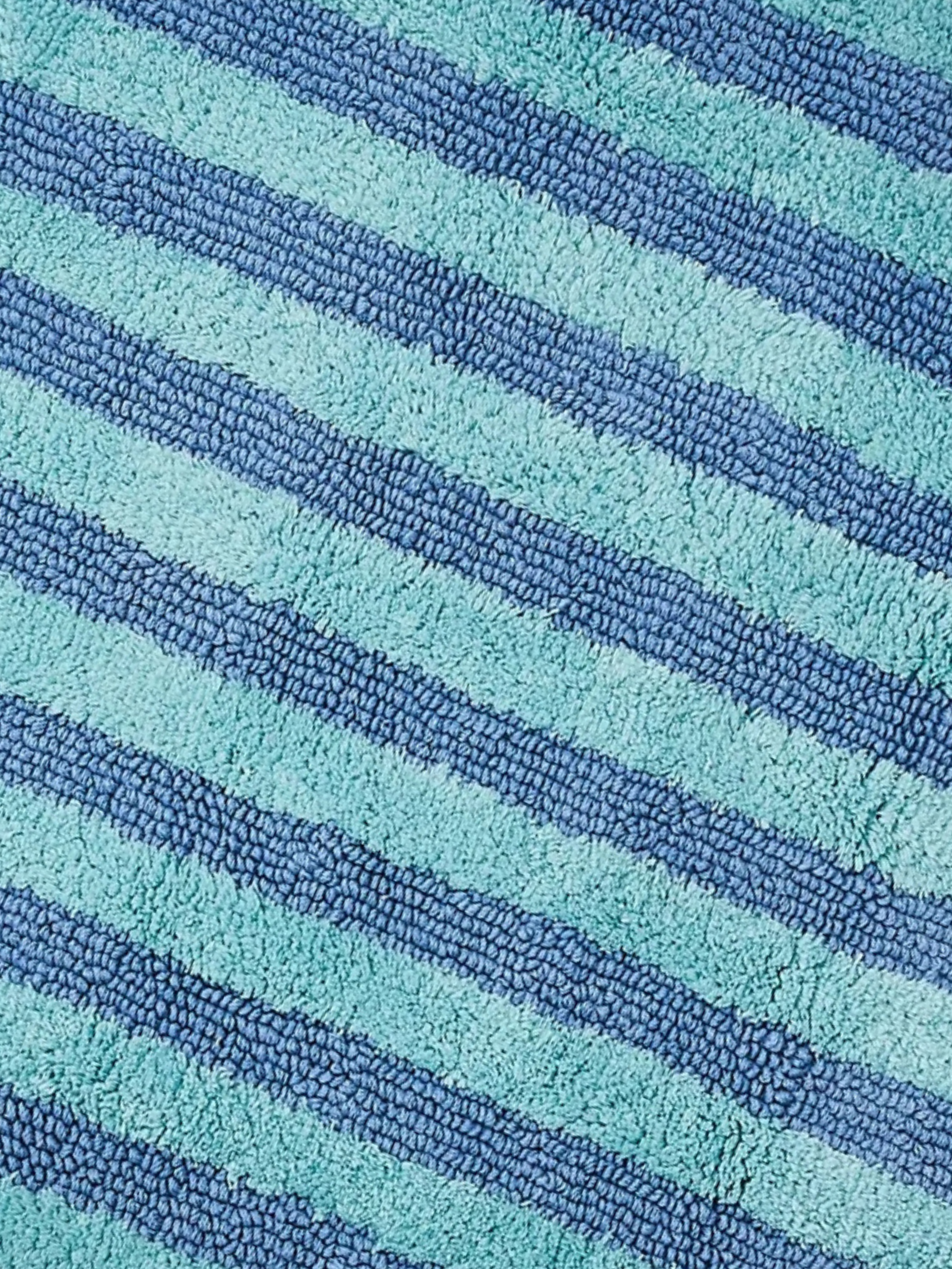 Stripe Blue Long Bath Mat