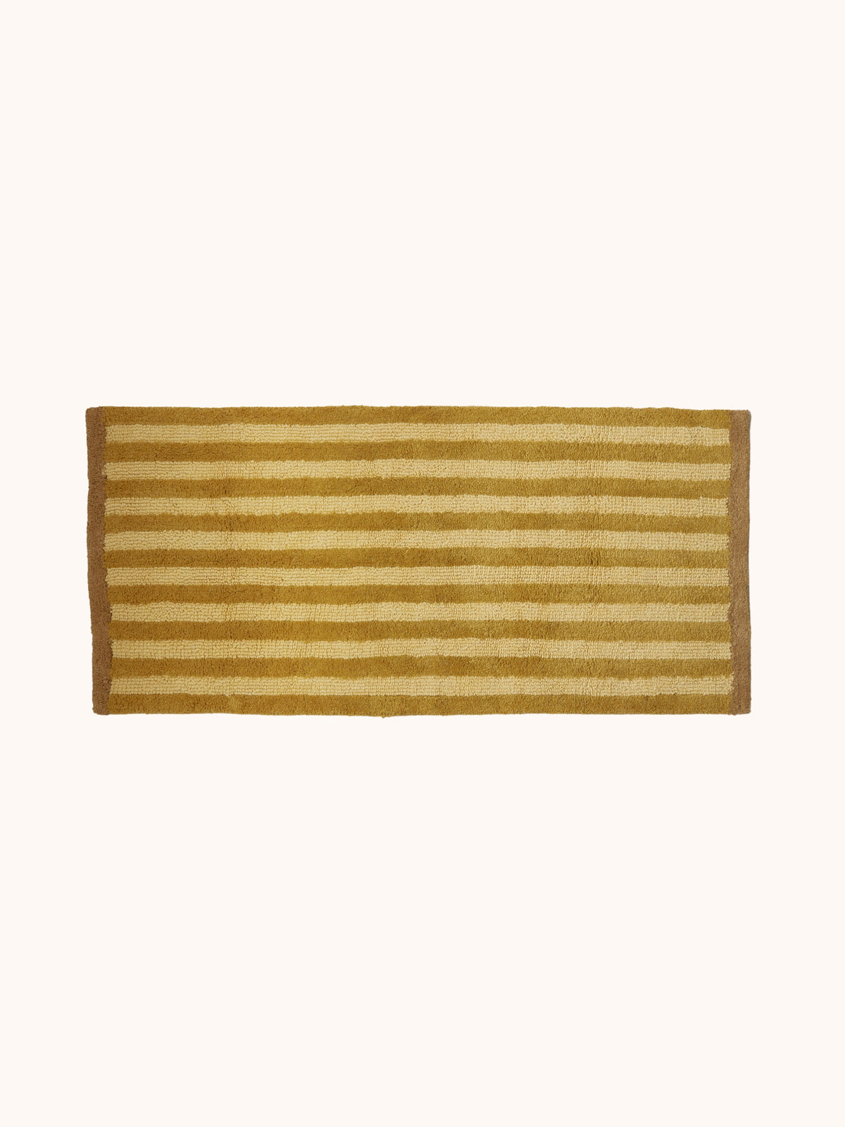 Stripe Mustard Long Bath Mat