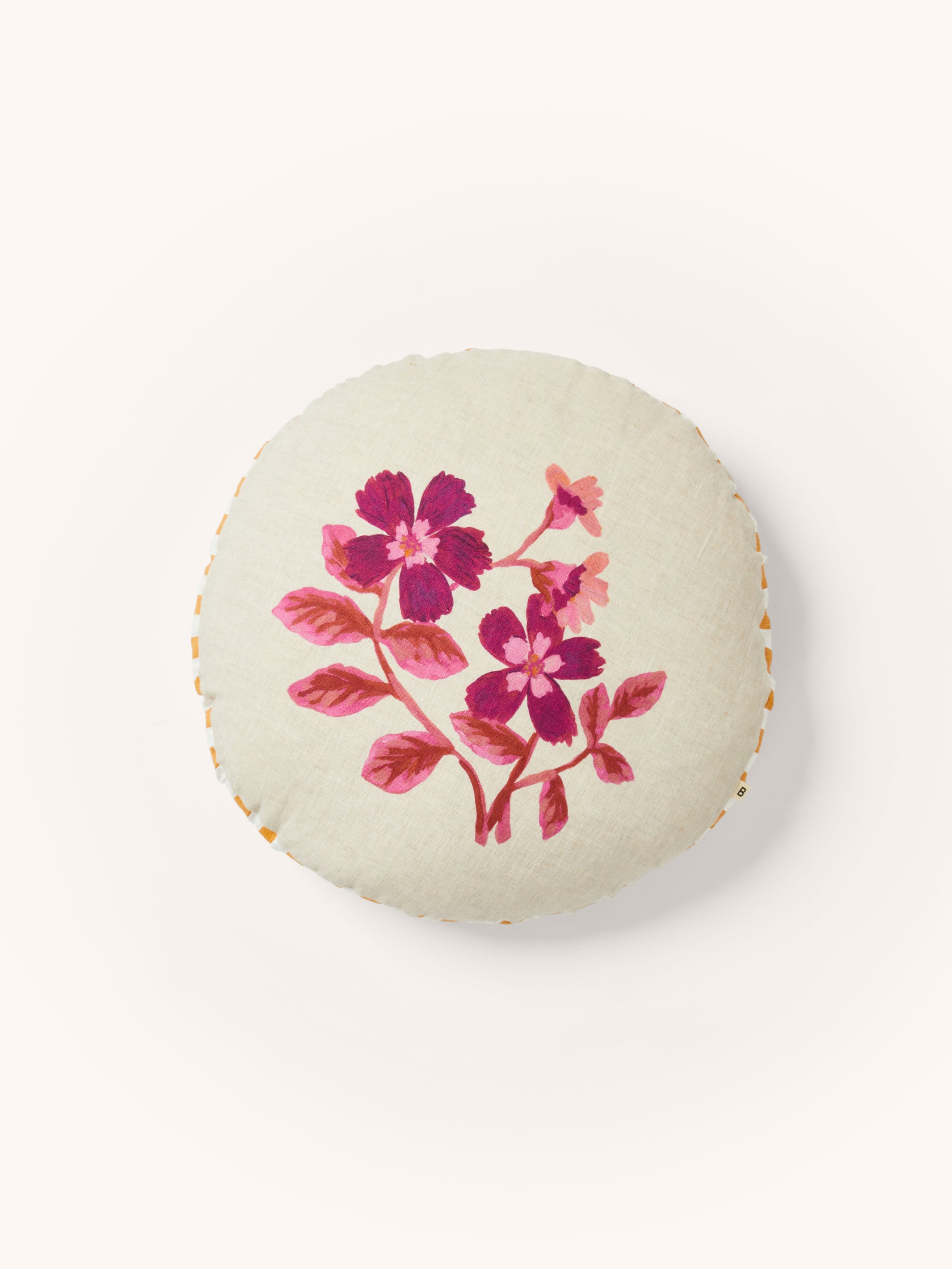 Cosmos Pink Round Cushion - Almost Perfect