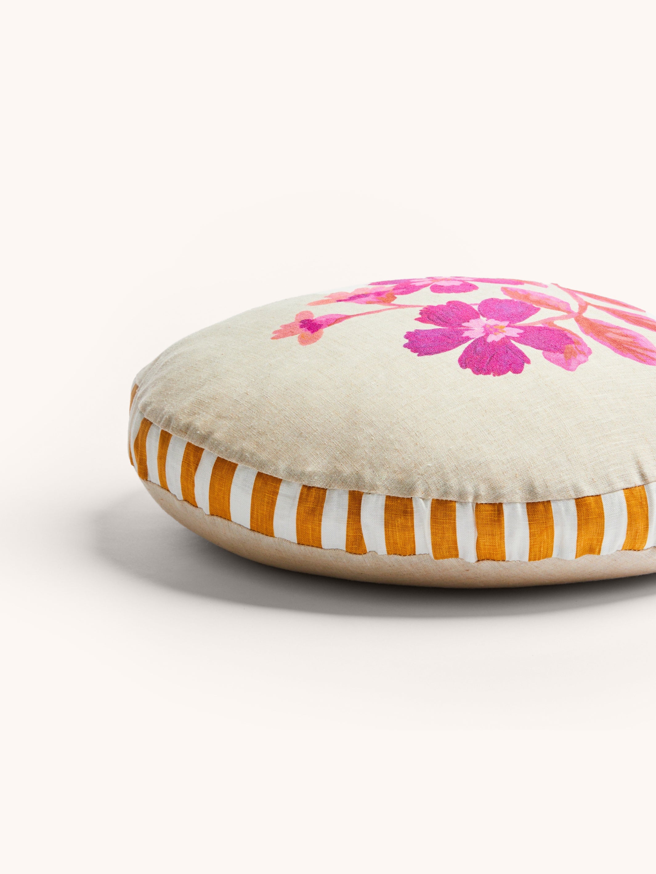 Cosmos Pink Round Cushion - Almost Perfect