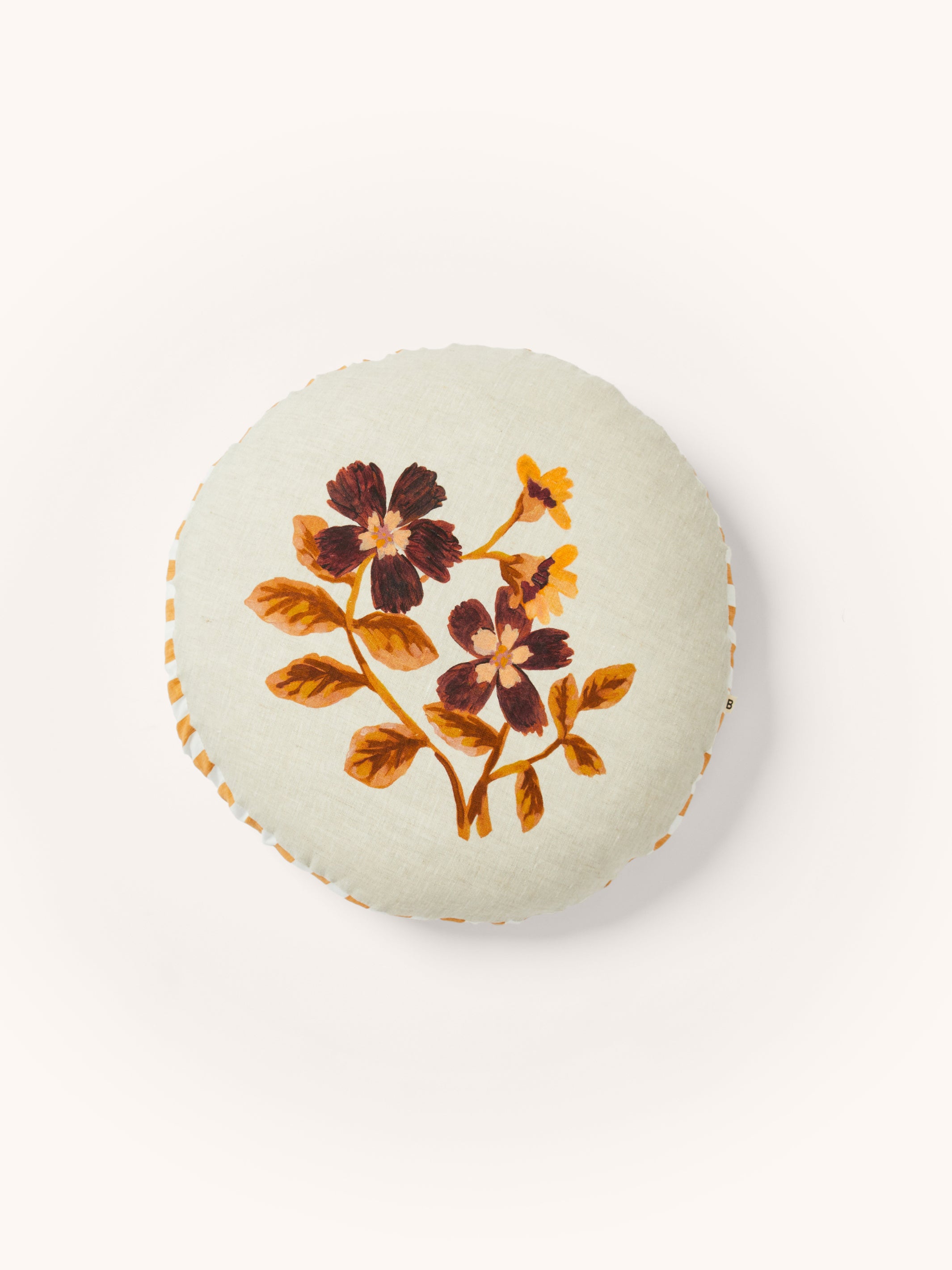 Cosmos Tan Round Cushion - Almost Perfect