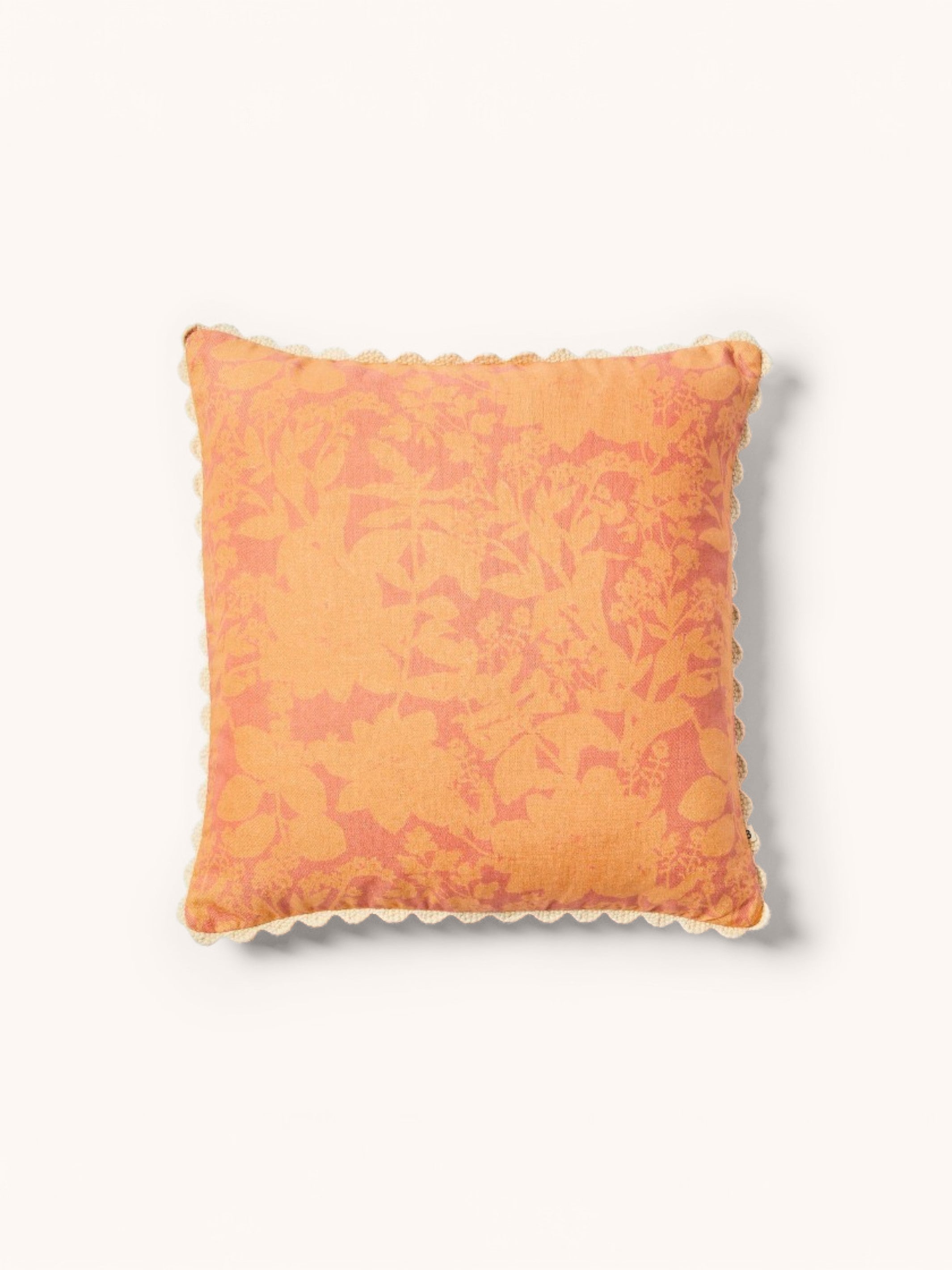 Herb Reverse Pink Peach Cushion - Almost Perfect