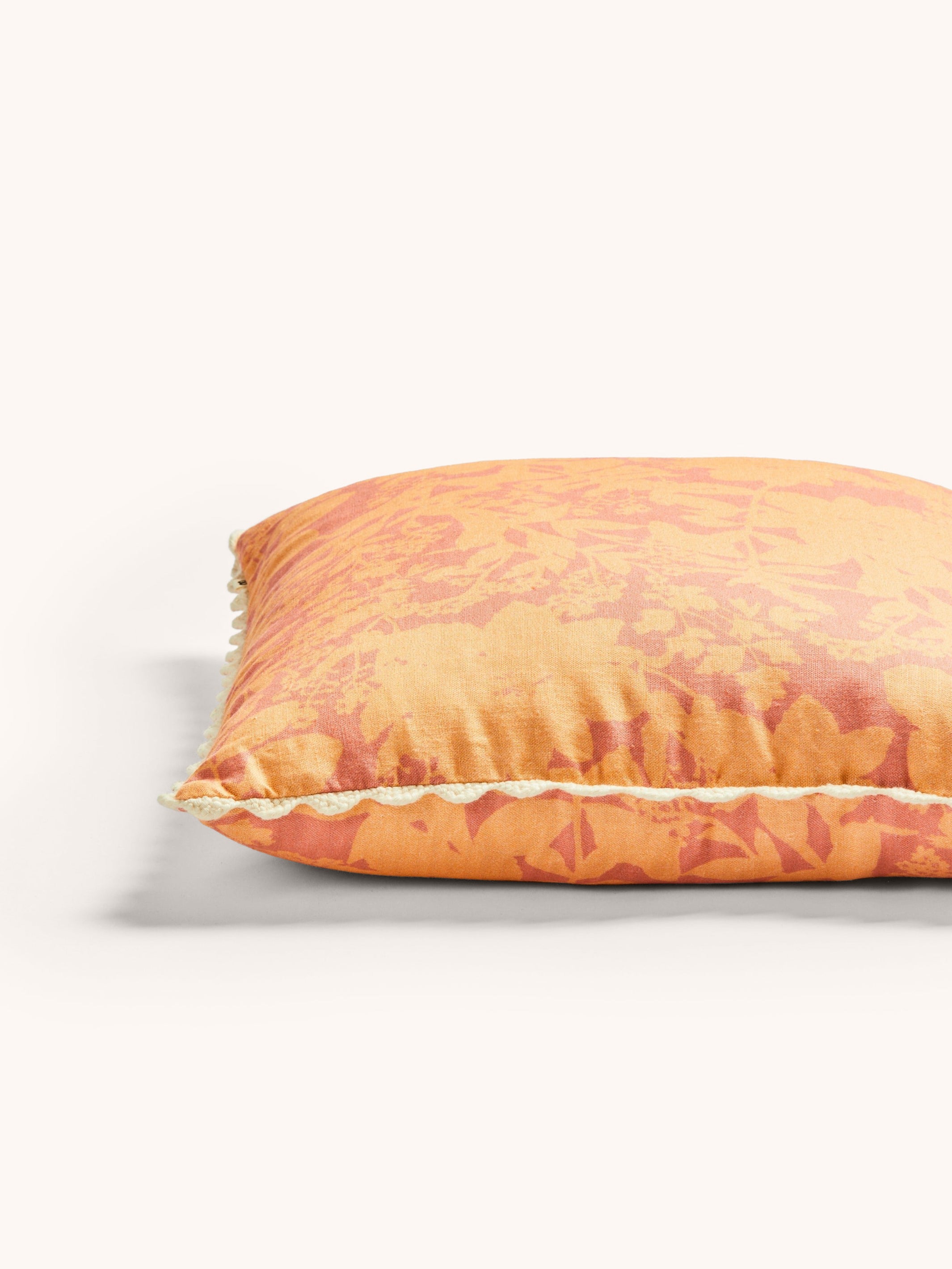 Herb Reverse Pink Peach Cushion - Almost Perfect