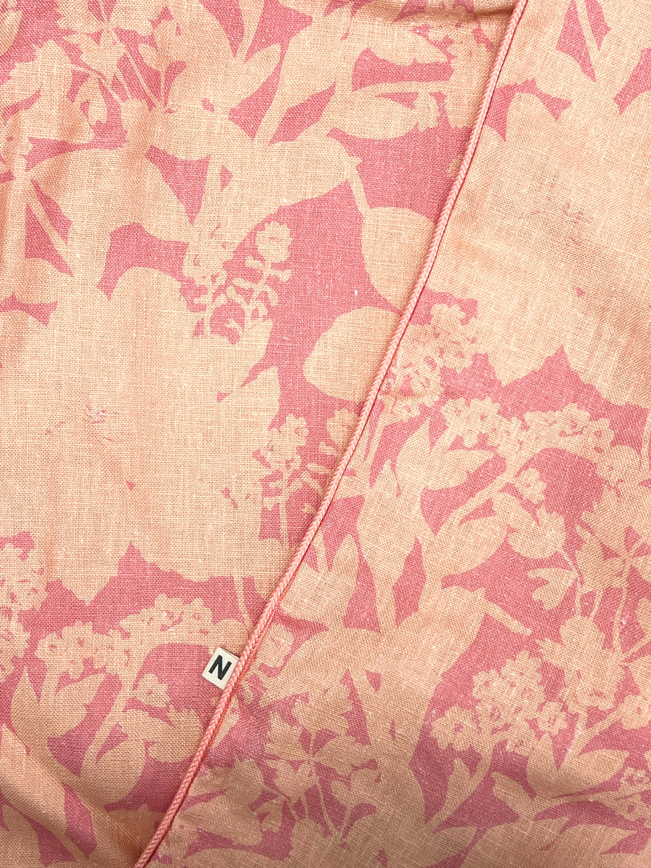 Herb Reverse Pink Peach Cushion - Almost Perfect