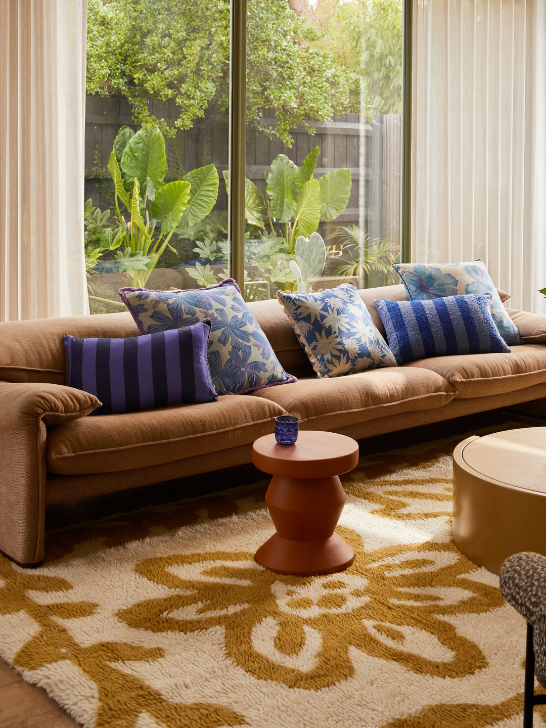 Bold Stripe Navy Cushion