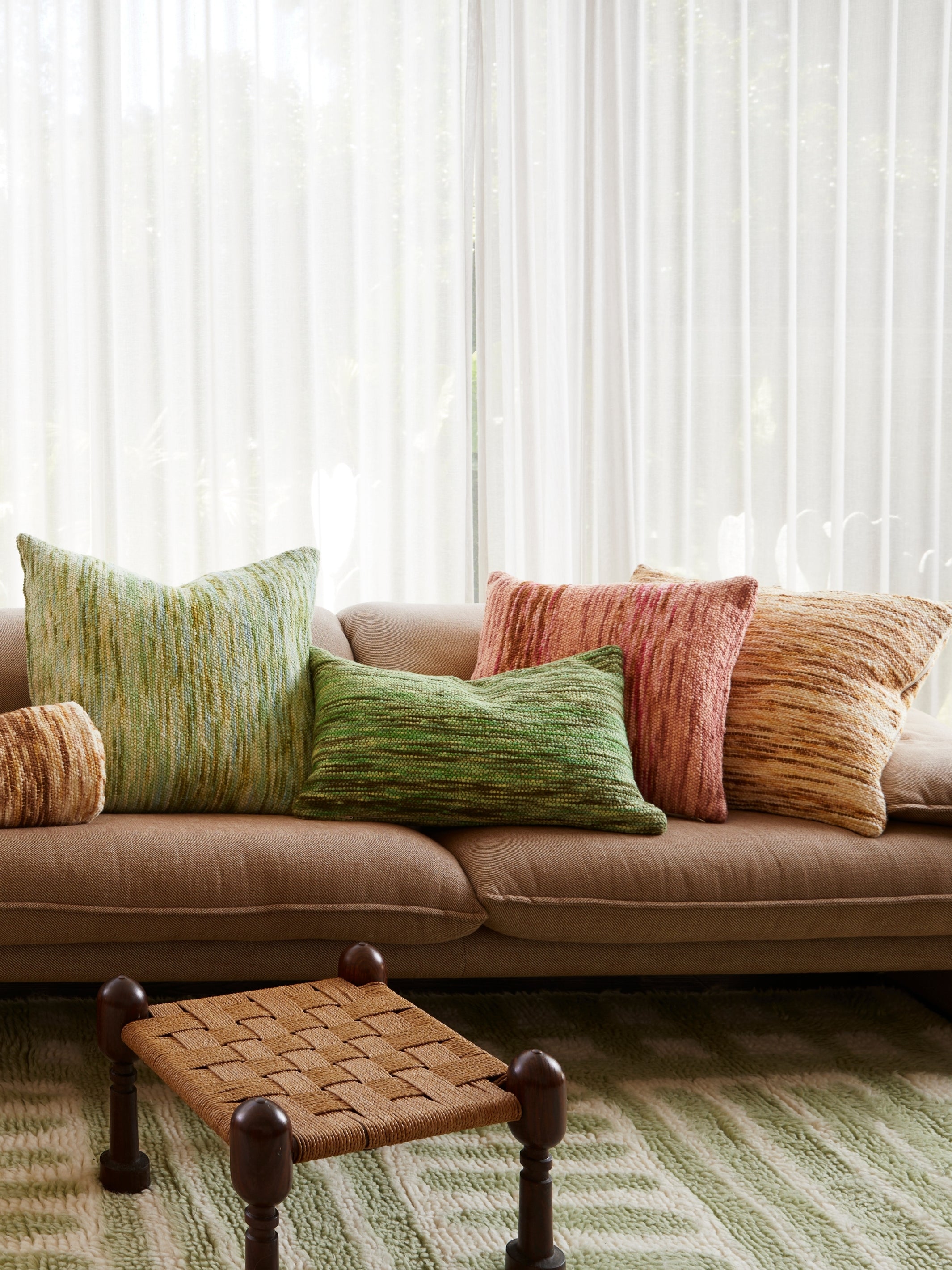 Wool Marle Pink Cushion