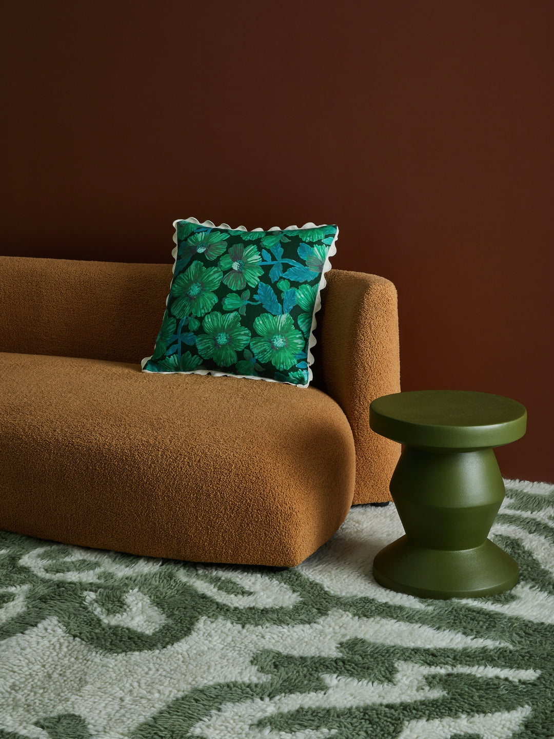 Woodland Emerald Cushion