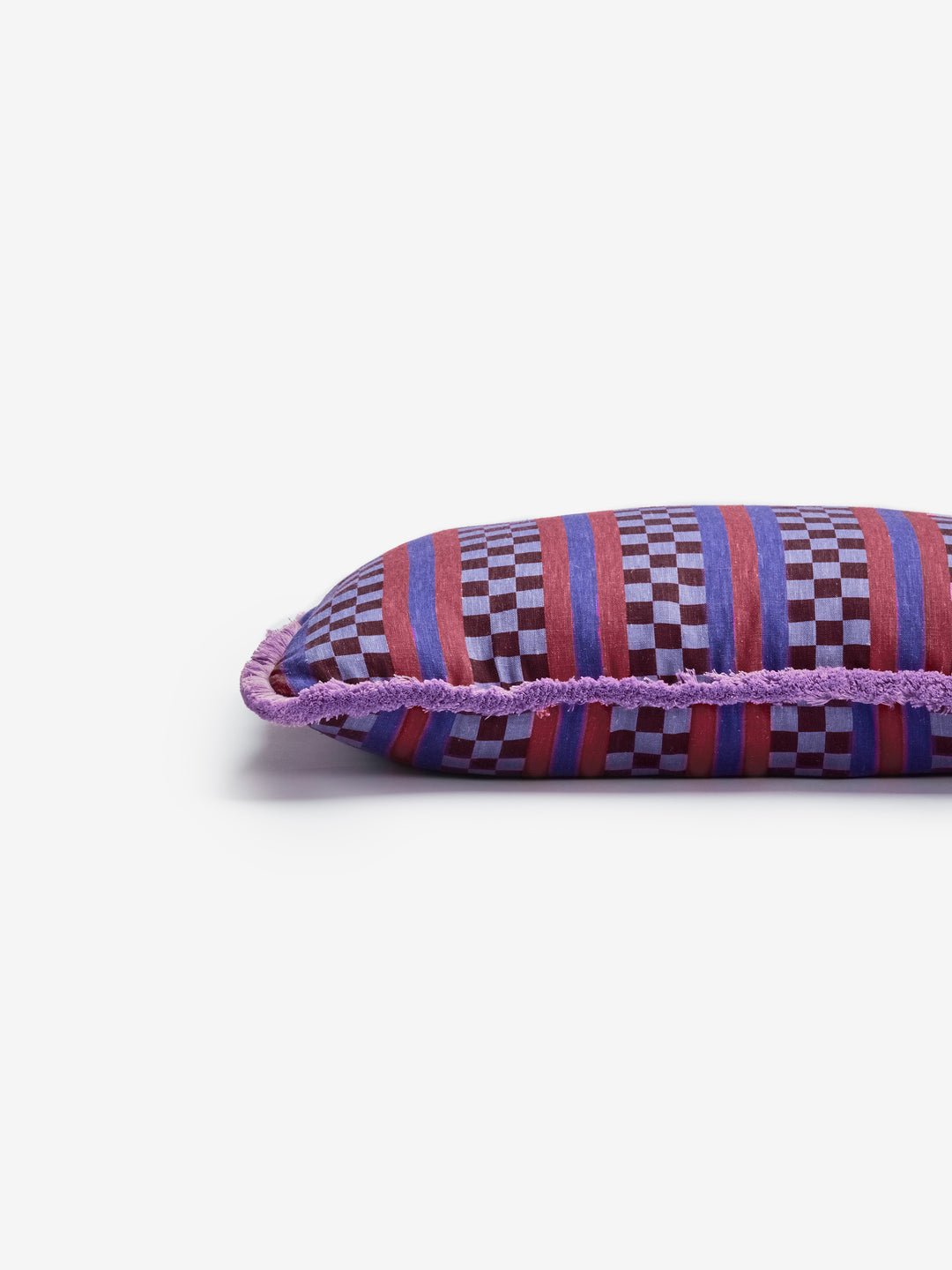 Marco Tile Lilac Linen Cushion