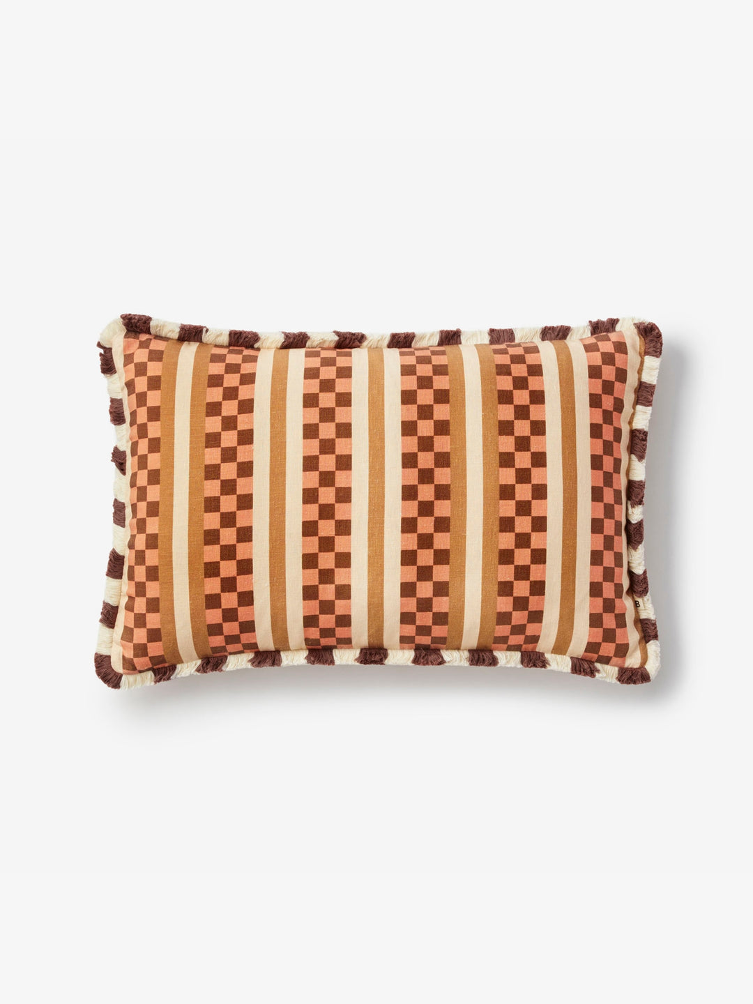 Marco Tile Terracotta Linen Cushion