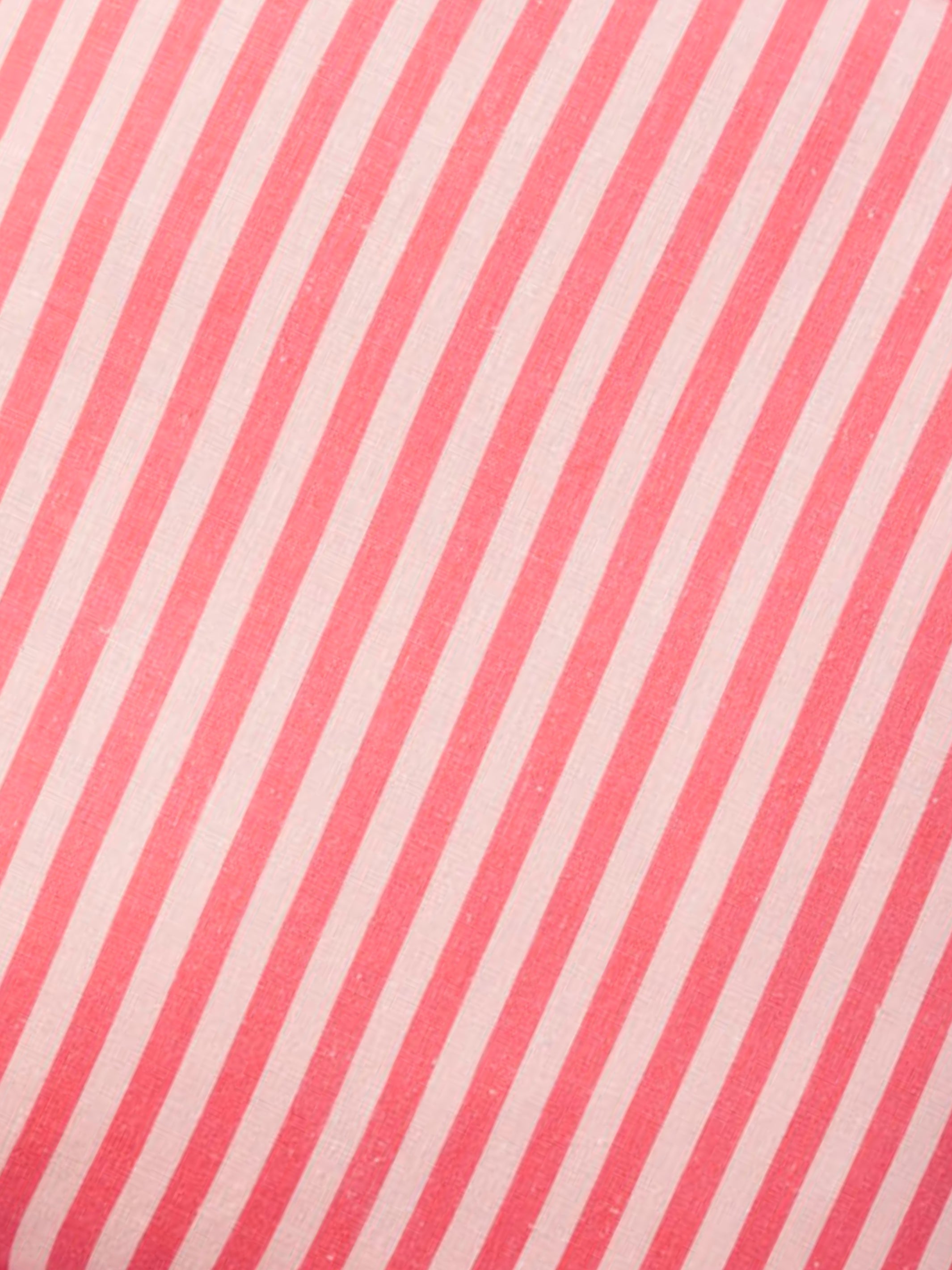 Pinstripe Rose Linen Cushion