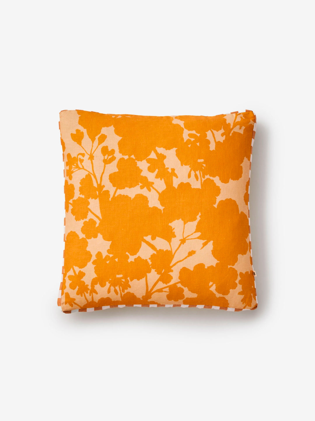 Geranium Sunny Linen Cushion