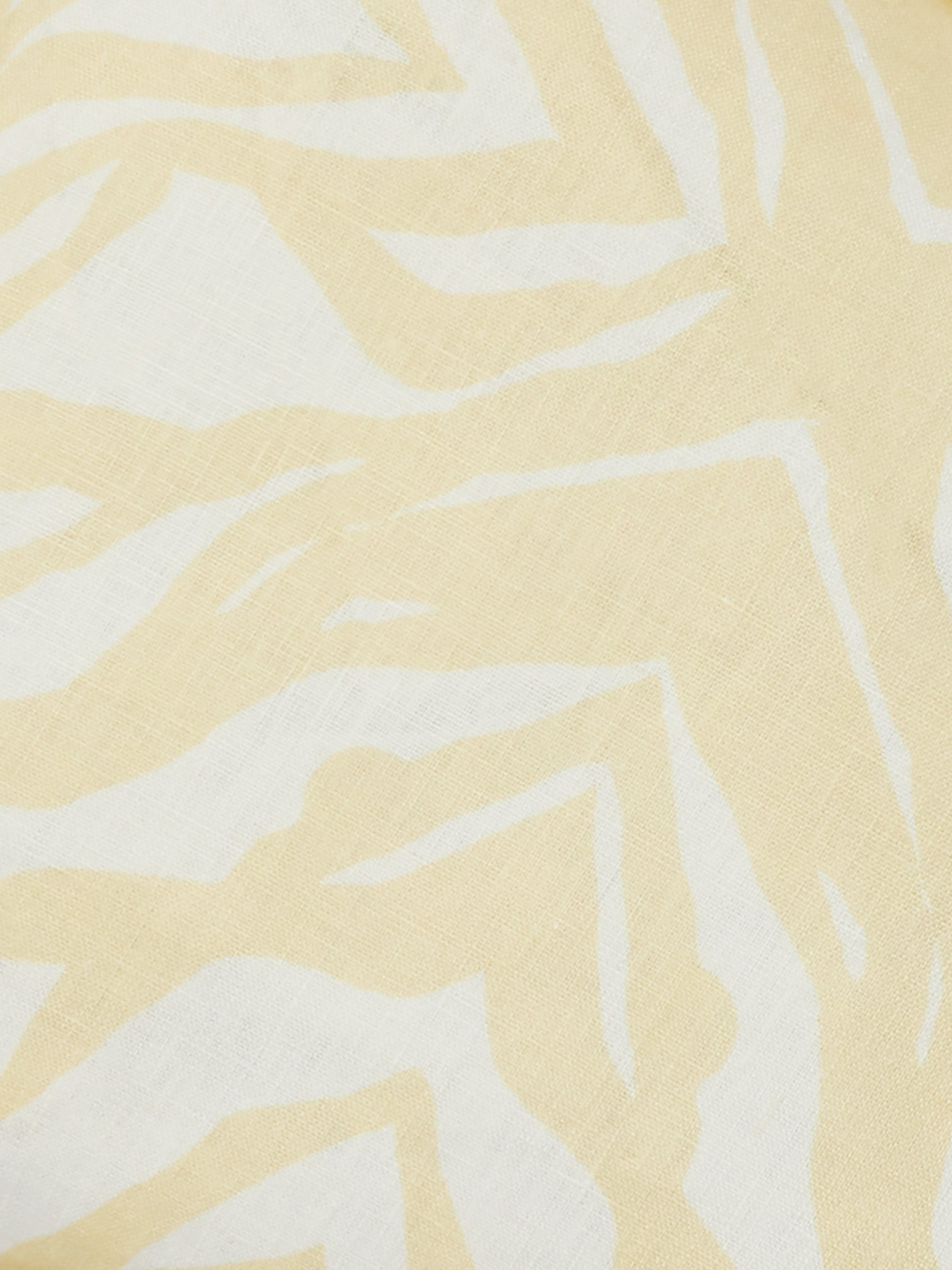 Zebra Vanilla Linen Cushion