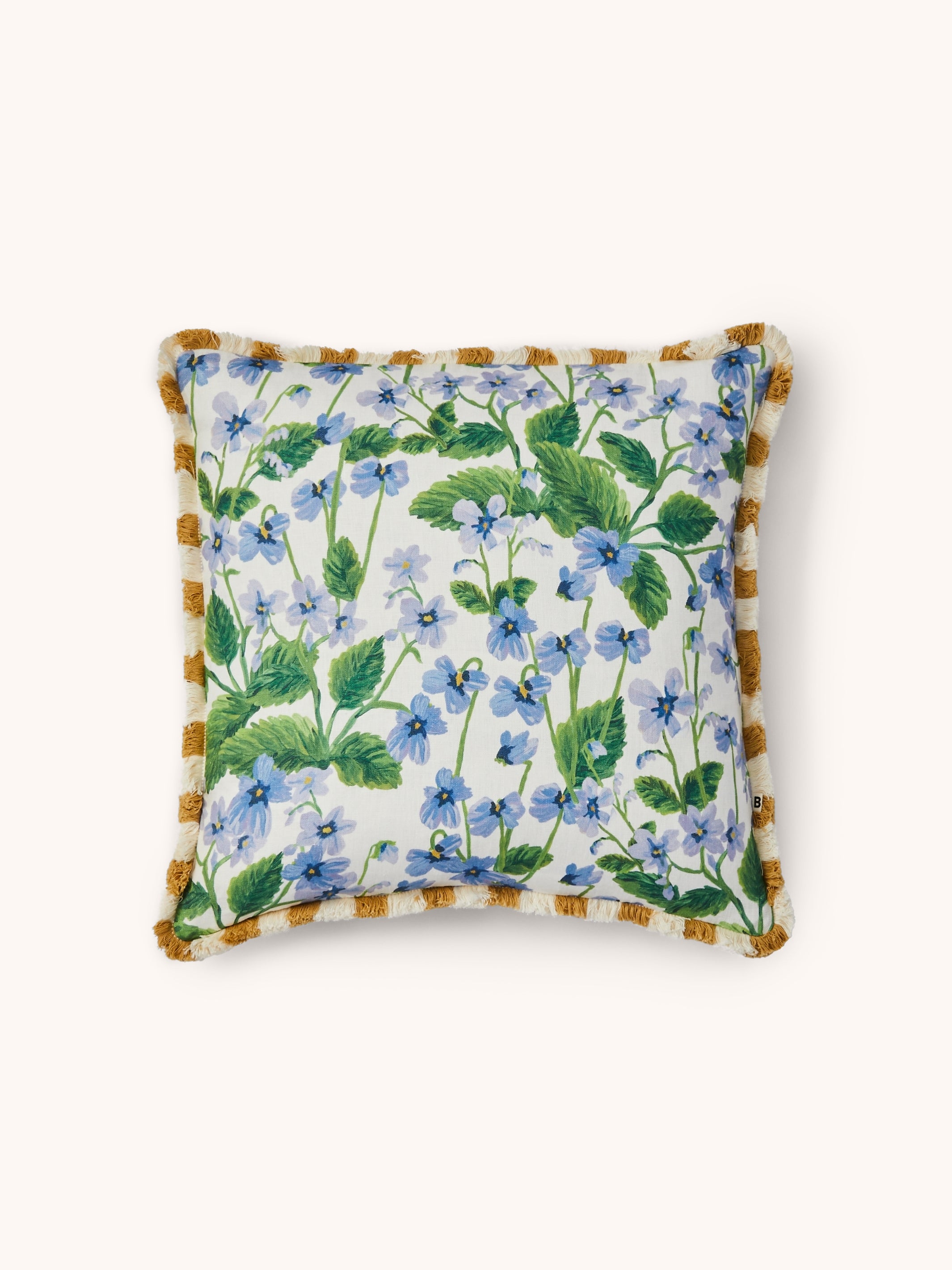 Lilas Blue Linen Cushion