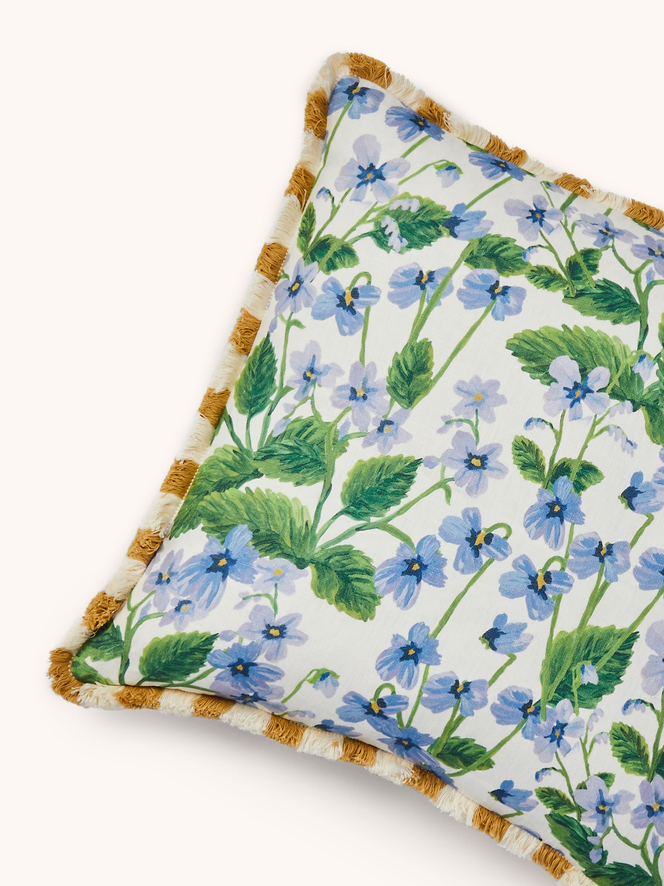 Lilas Blue Linen Cushion - Almost Perfect