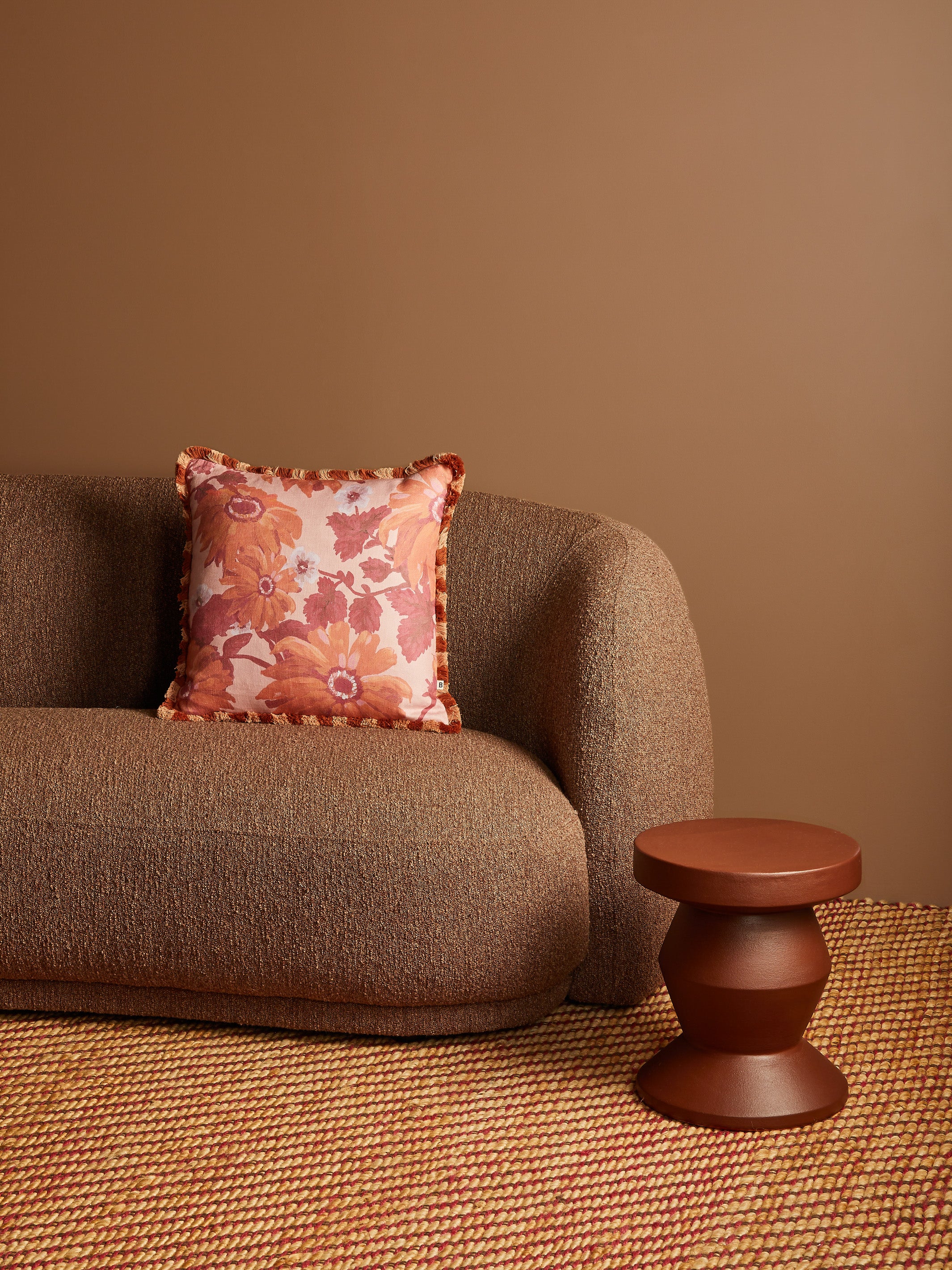 Marigold Rose Linen Cushion - Almost Perfect
