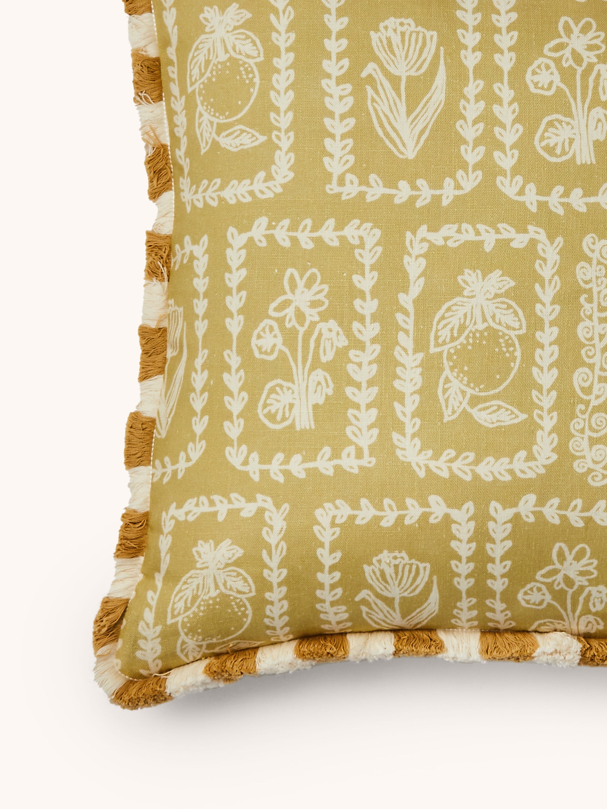 Petra Ecru Linen Cushion