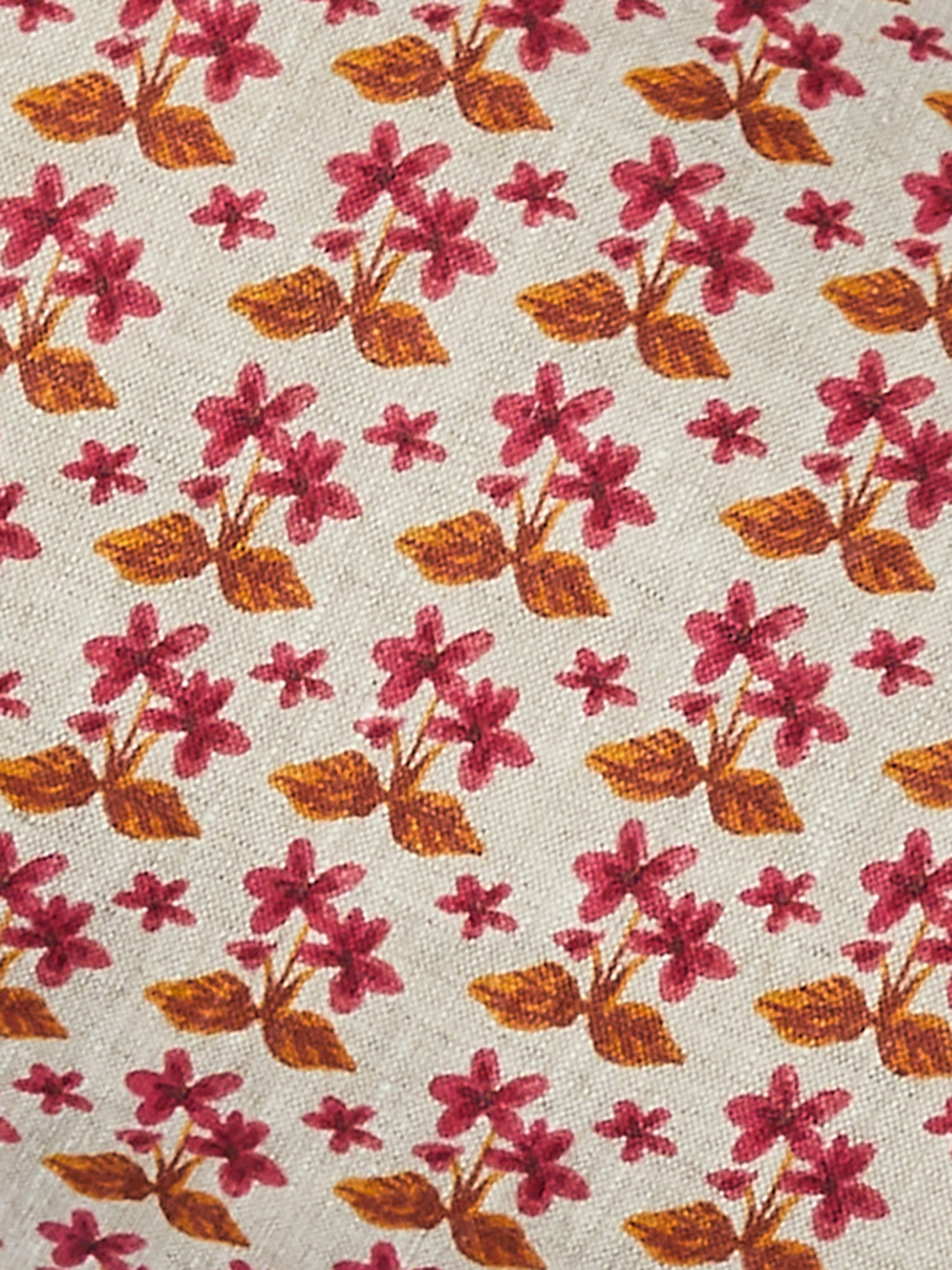 Petit Madeline Pink Linen Bolster Cushion