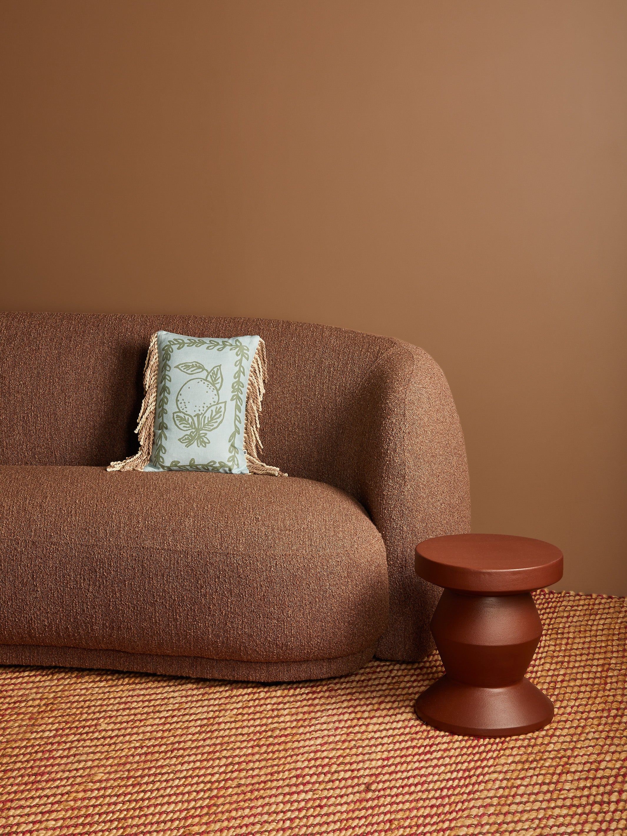 Petra Blue Linen Cushion