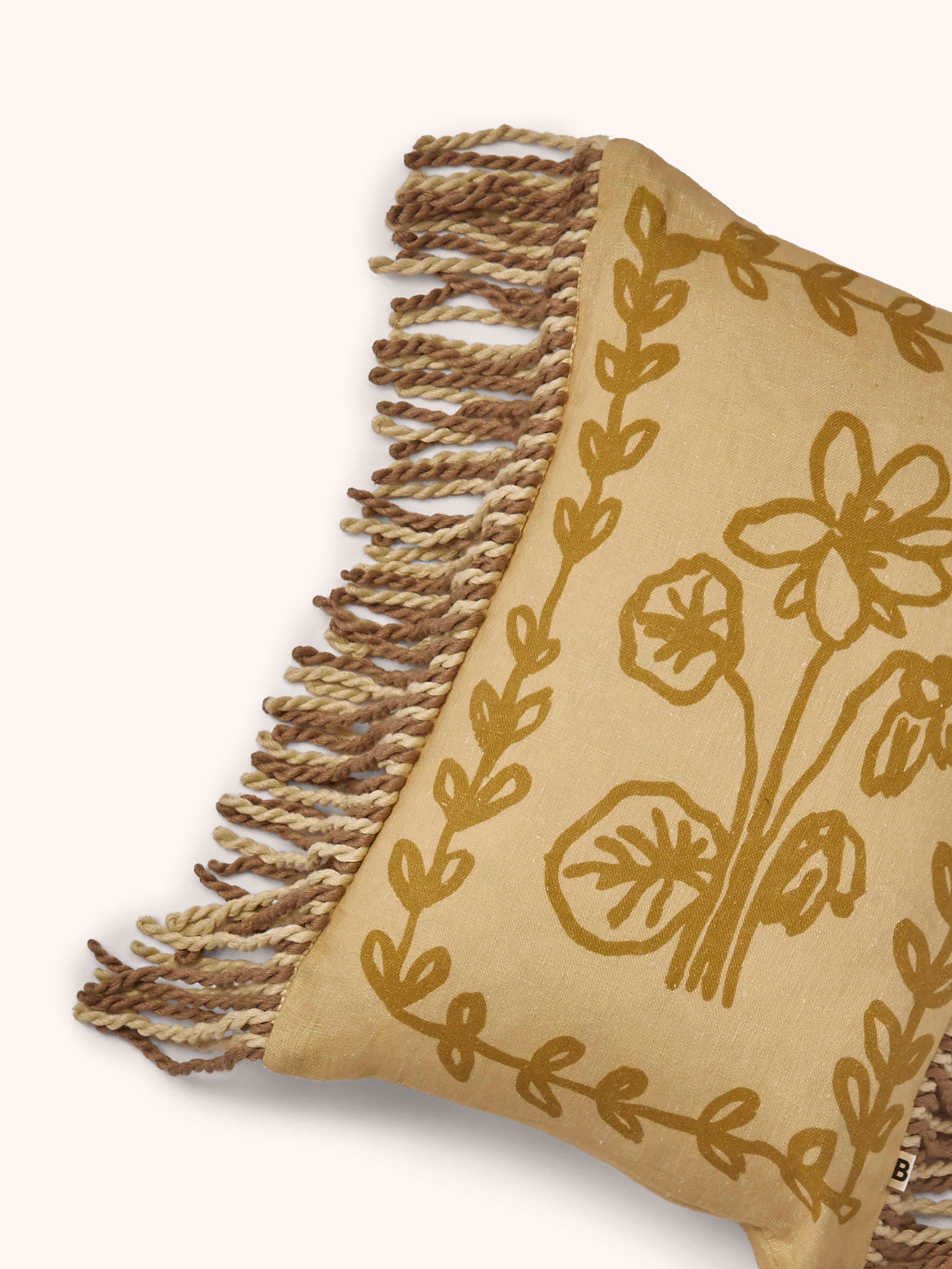 Petra Wheat Linen Cushion