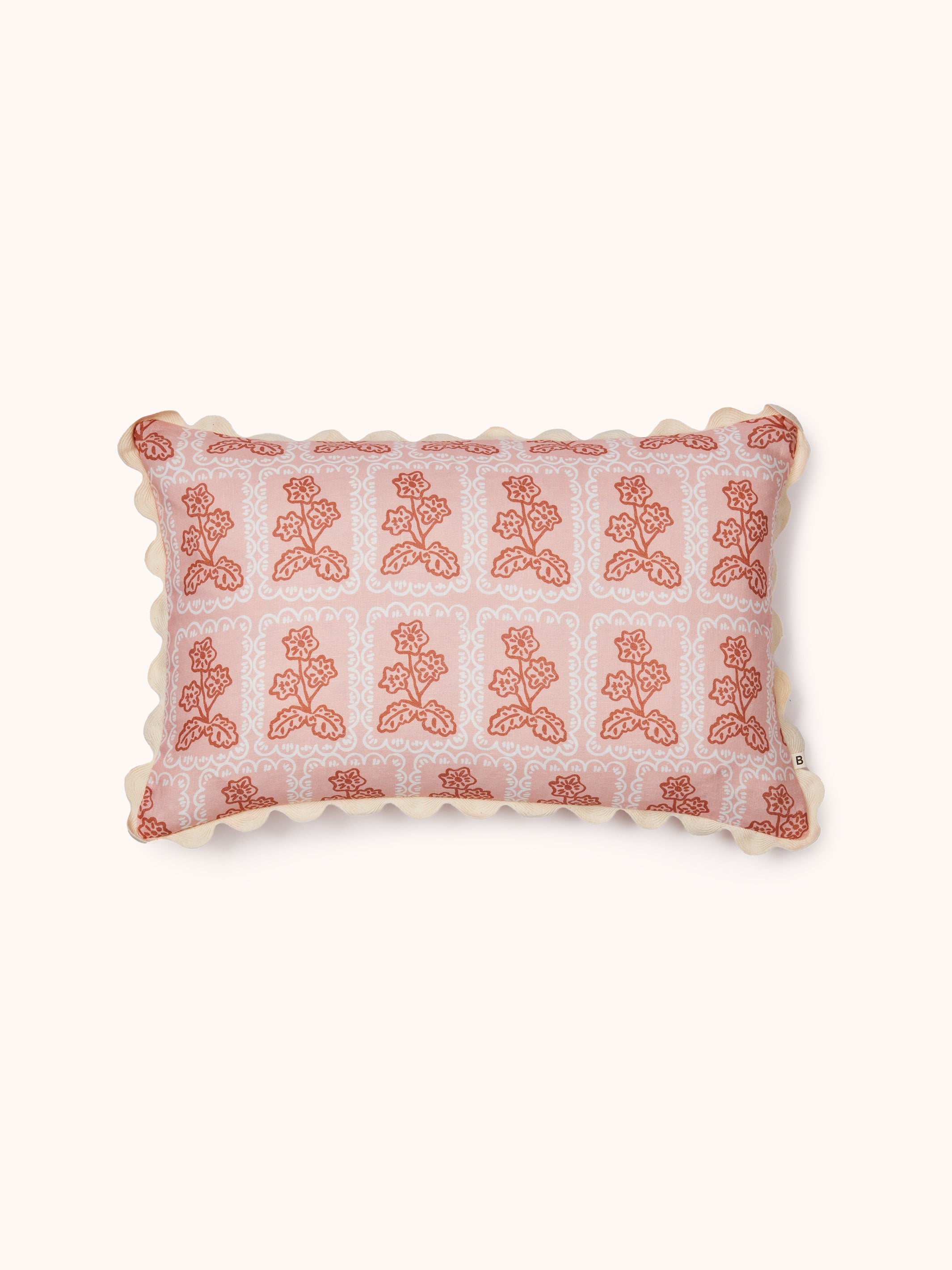 Martine Pink Linen Cushion