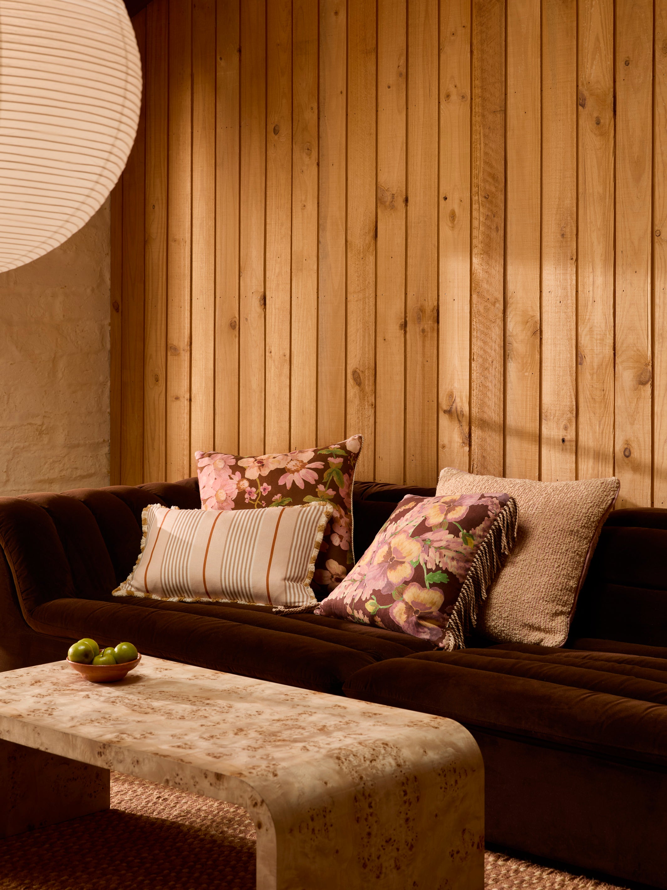 Club Stripe Pearl Linen Cushion