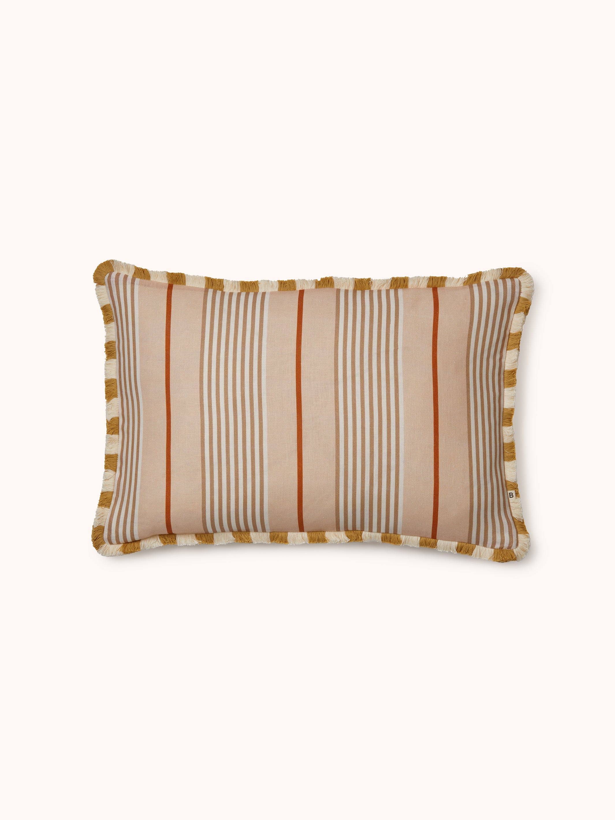 Club Stripe Pearl Linen Cushion