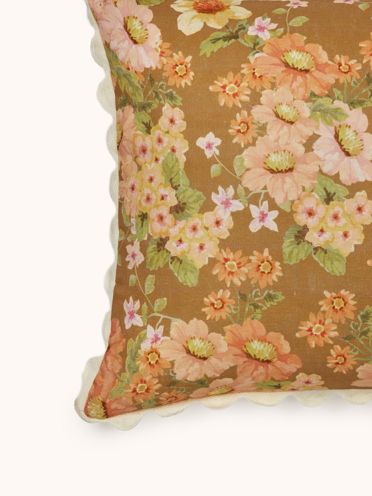 Buttercup Wheat Linen Cushion