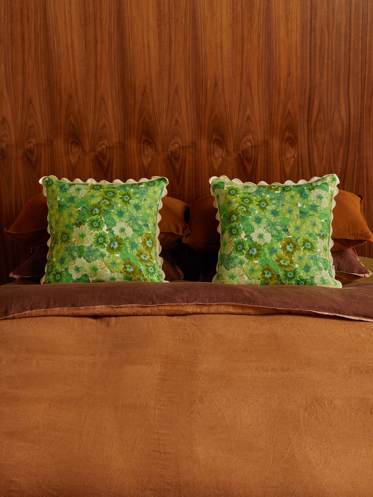 Primrose Green Linen Cushion