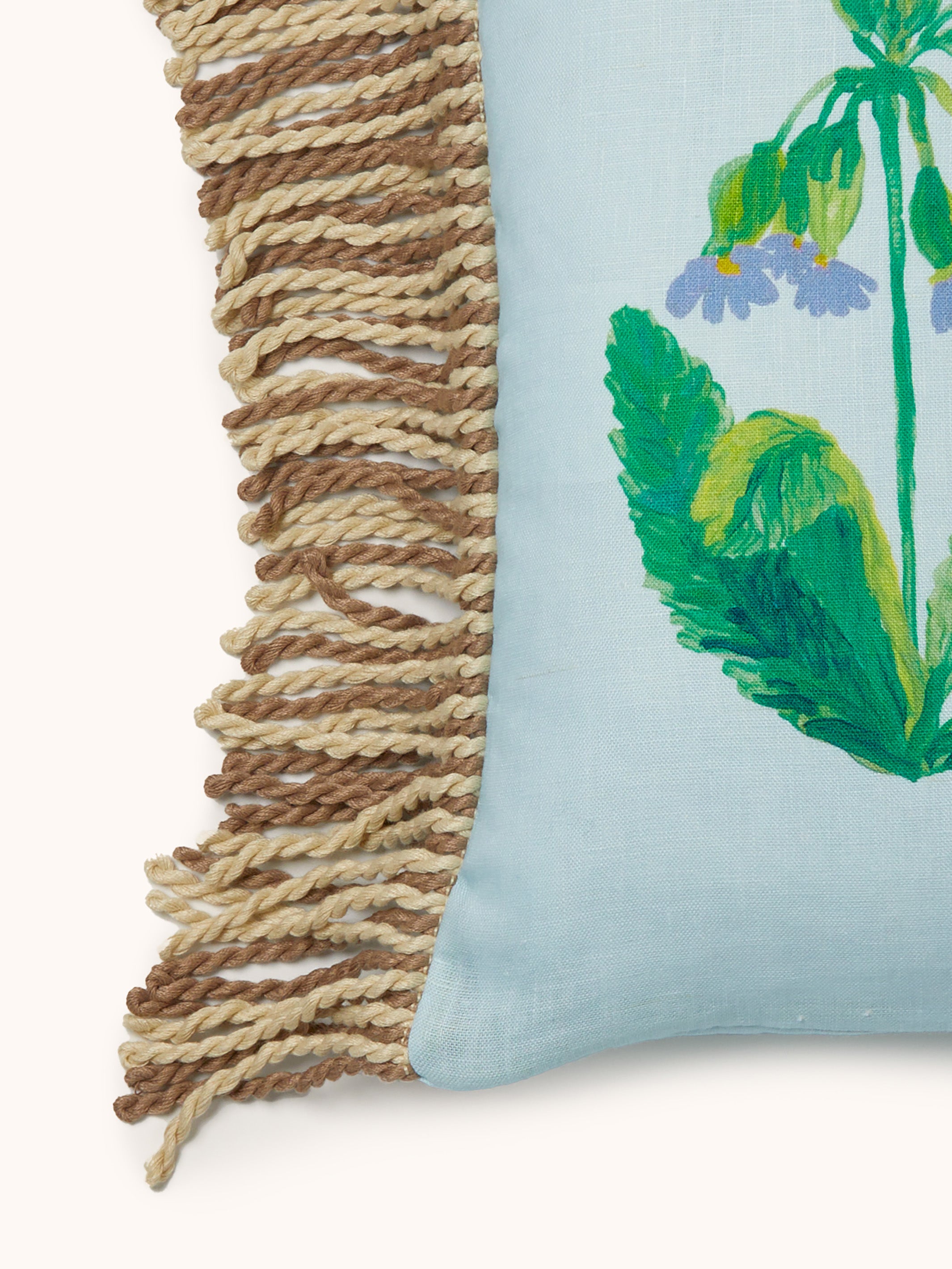 Lea Blue Linen Cushion