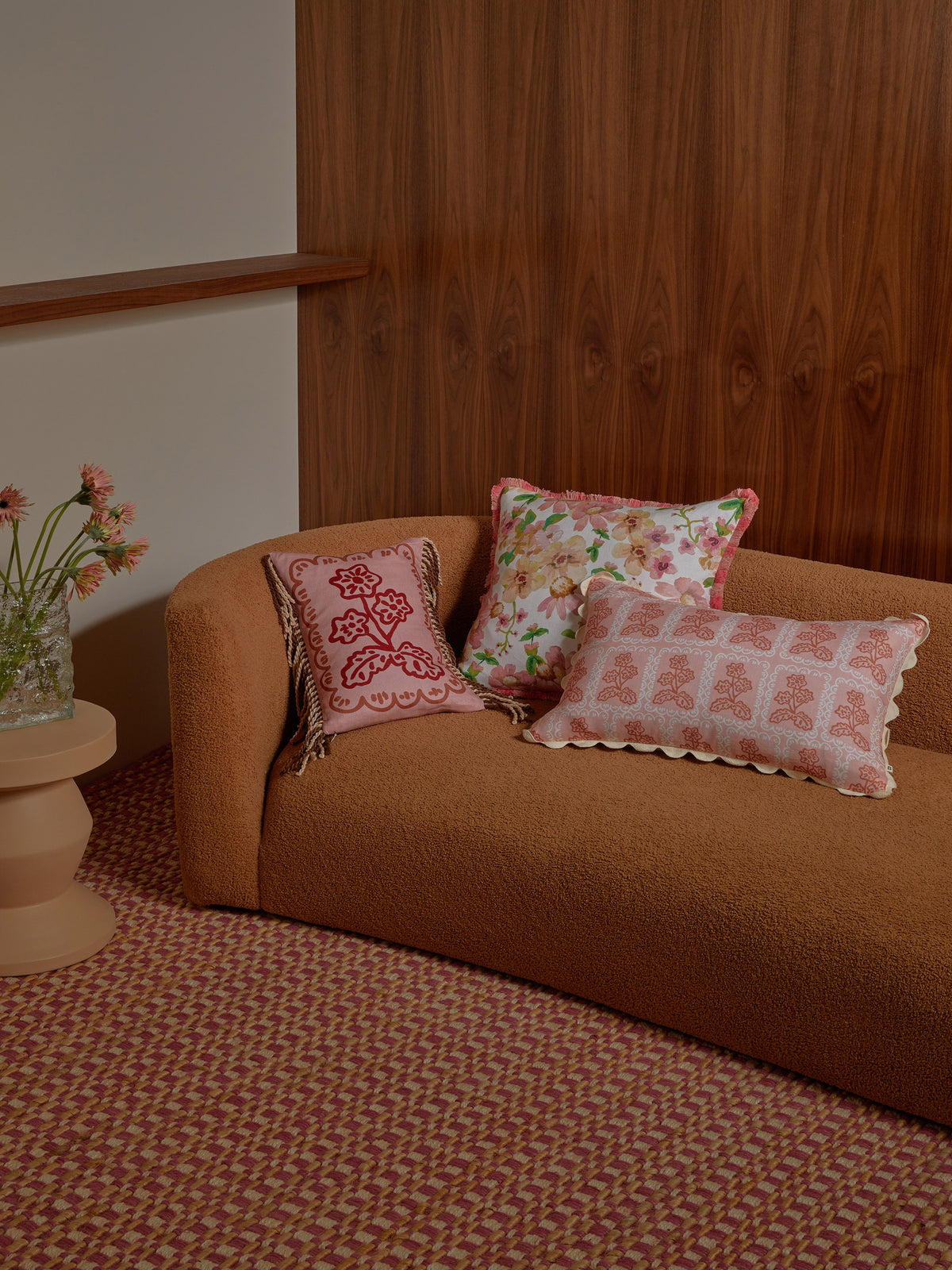 Martine Mini Buff Linen Cushion
