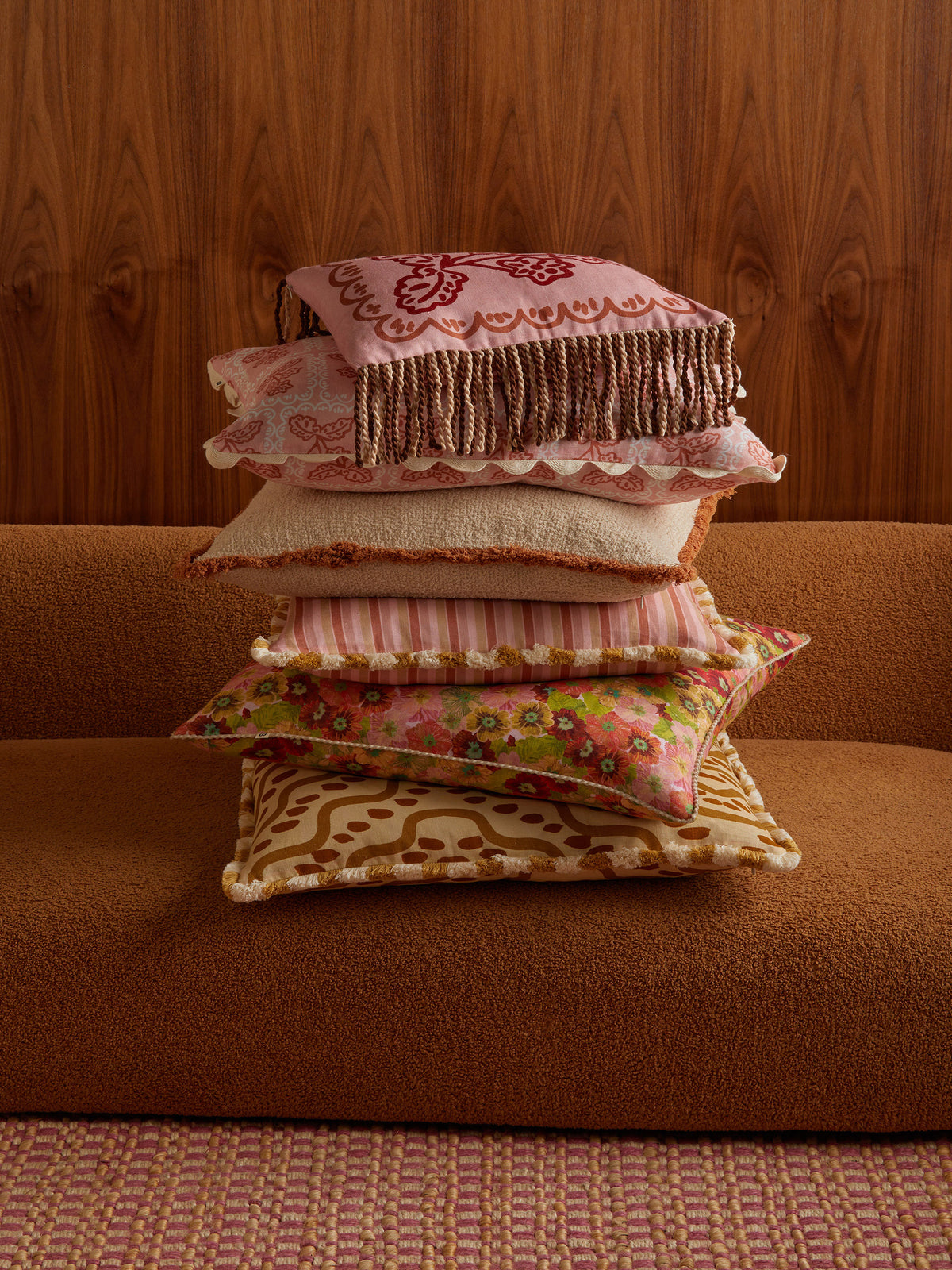 Rushes Wheat Linen Cushion
