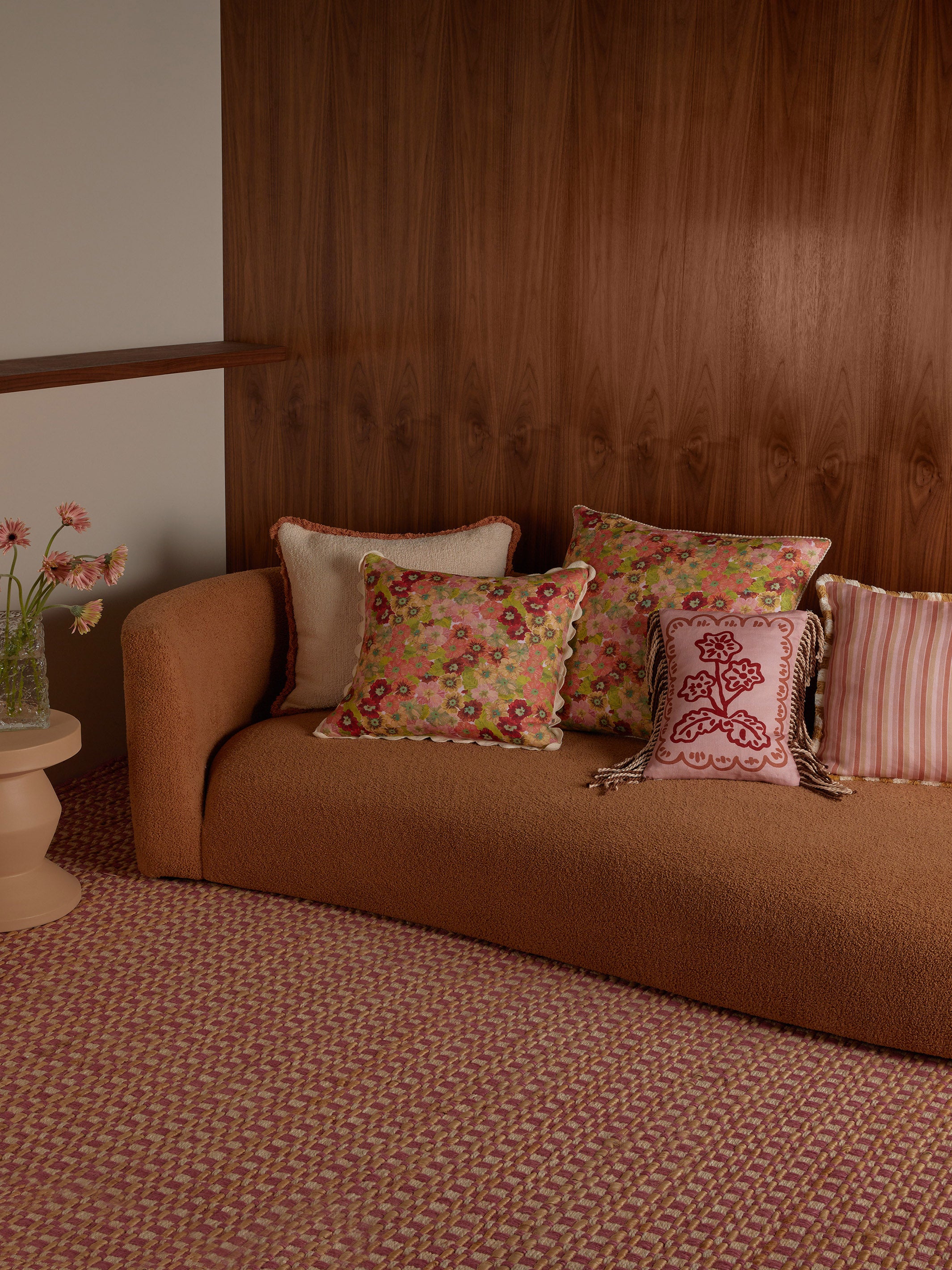 Primrose Sunset Linen Cushion
