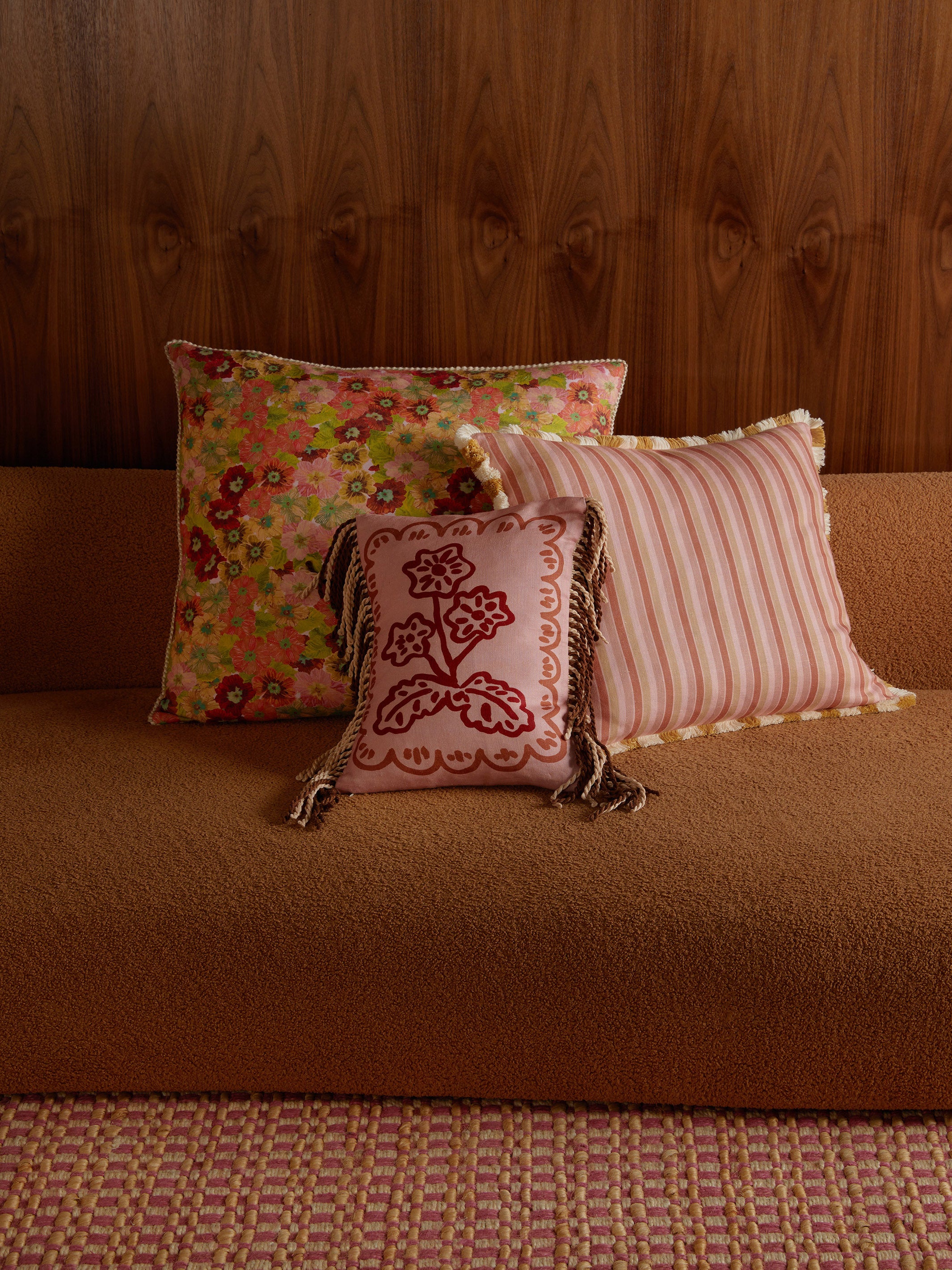 Martine Mini Buff Linen Cushion