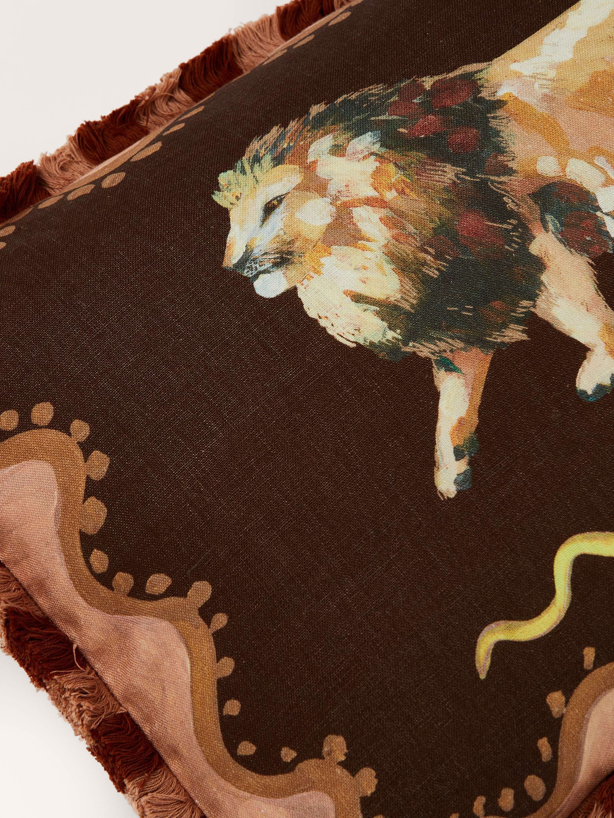 Leo Zodiac Linen Cushion - Almost Perfect