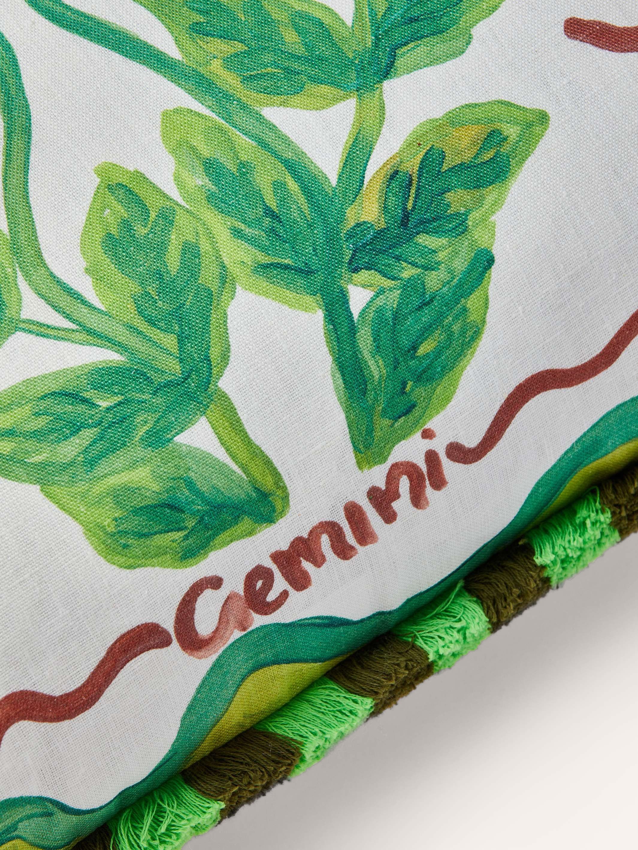 Gemini Zodiac Linen Cushion