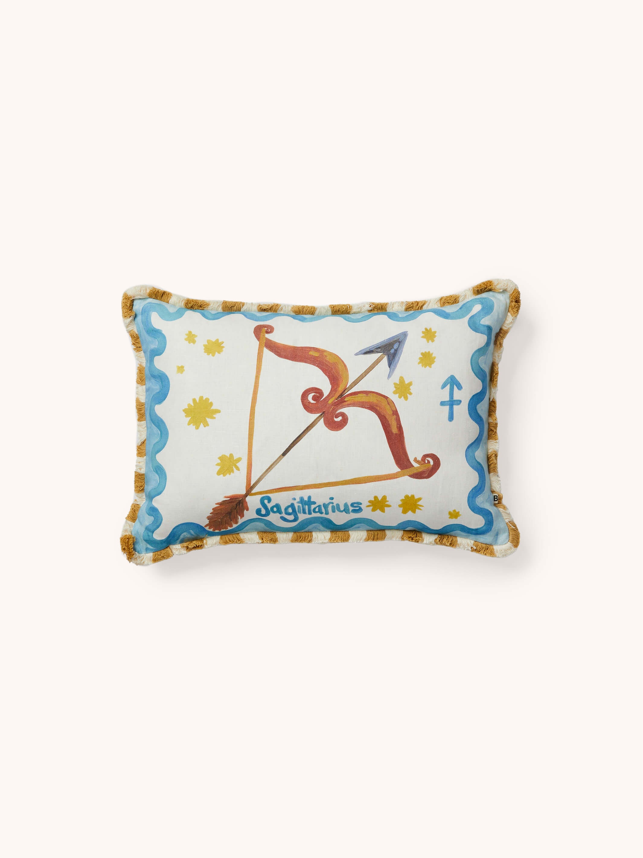 Sagittarius Zodiac Linen Cushion
