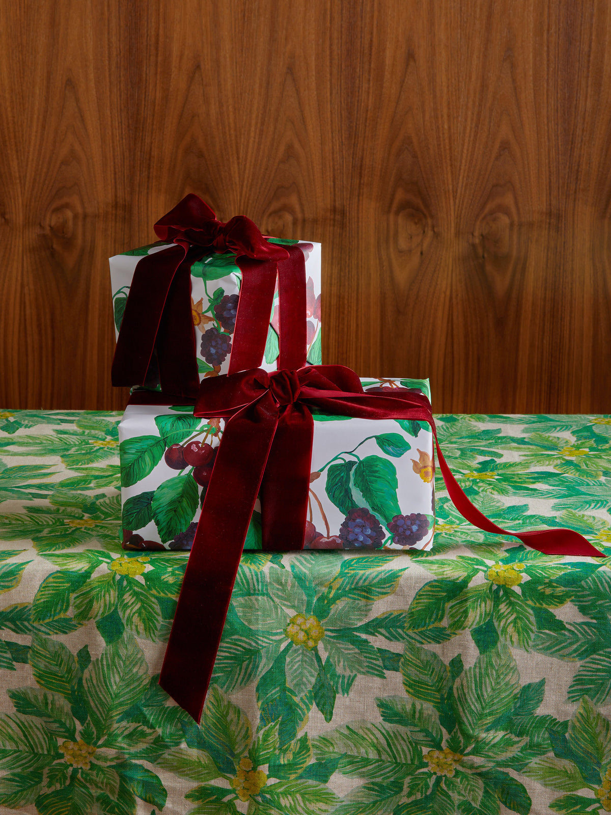 Cherries and Berries Multi Christmas Wrapping Paper